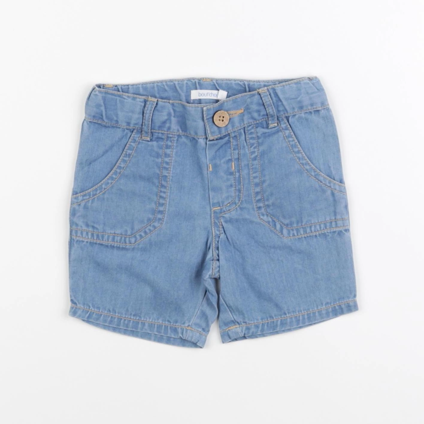 Boutchou - short bleu - 6 mois