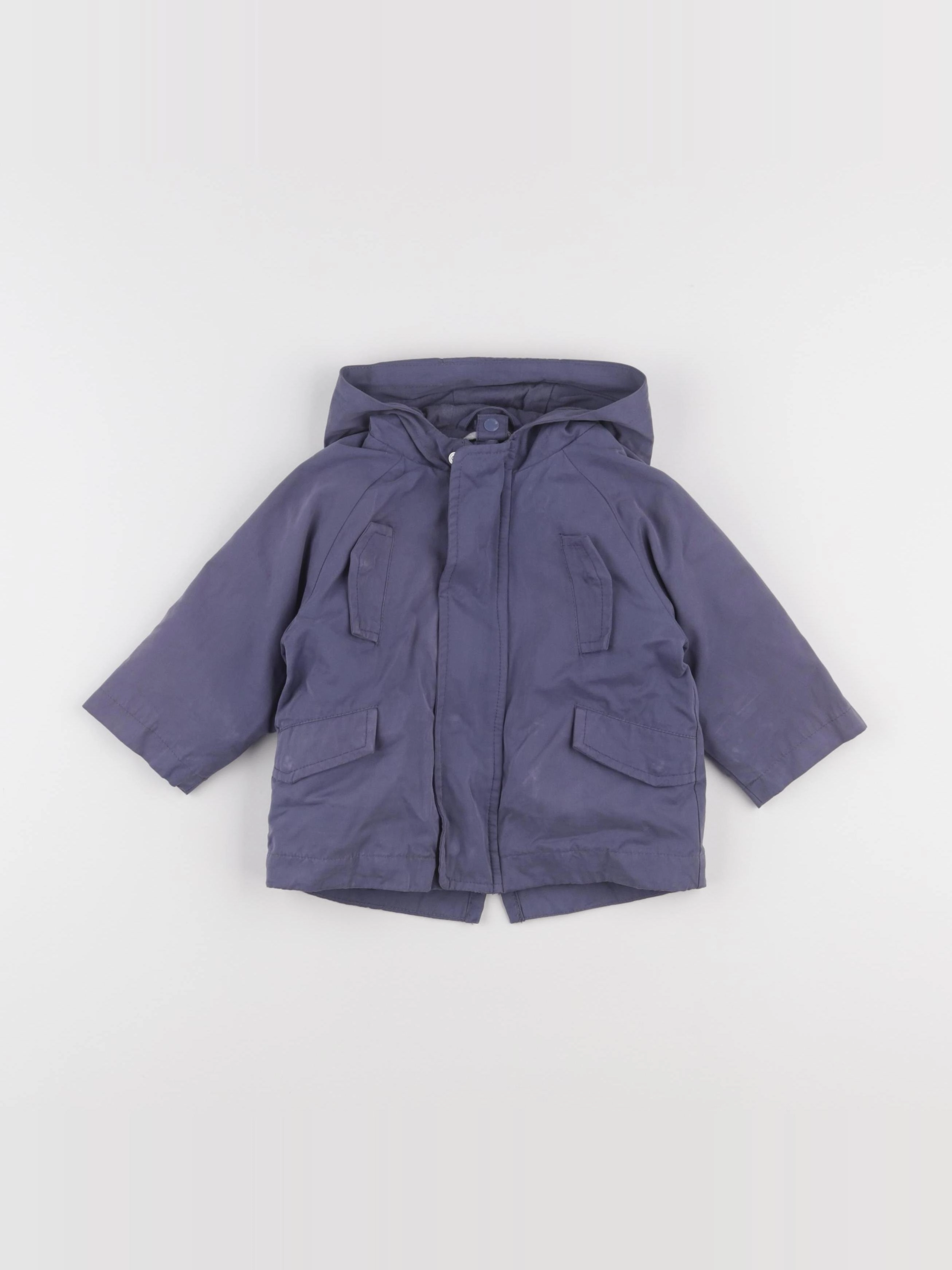 Vertbaudet - manteau bleu - 9 mois