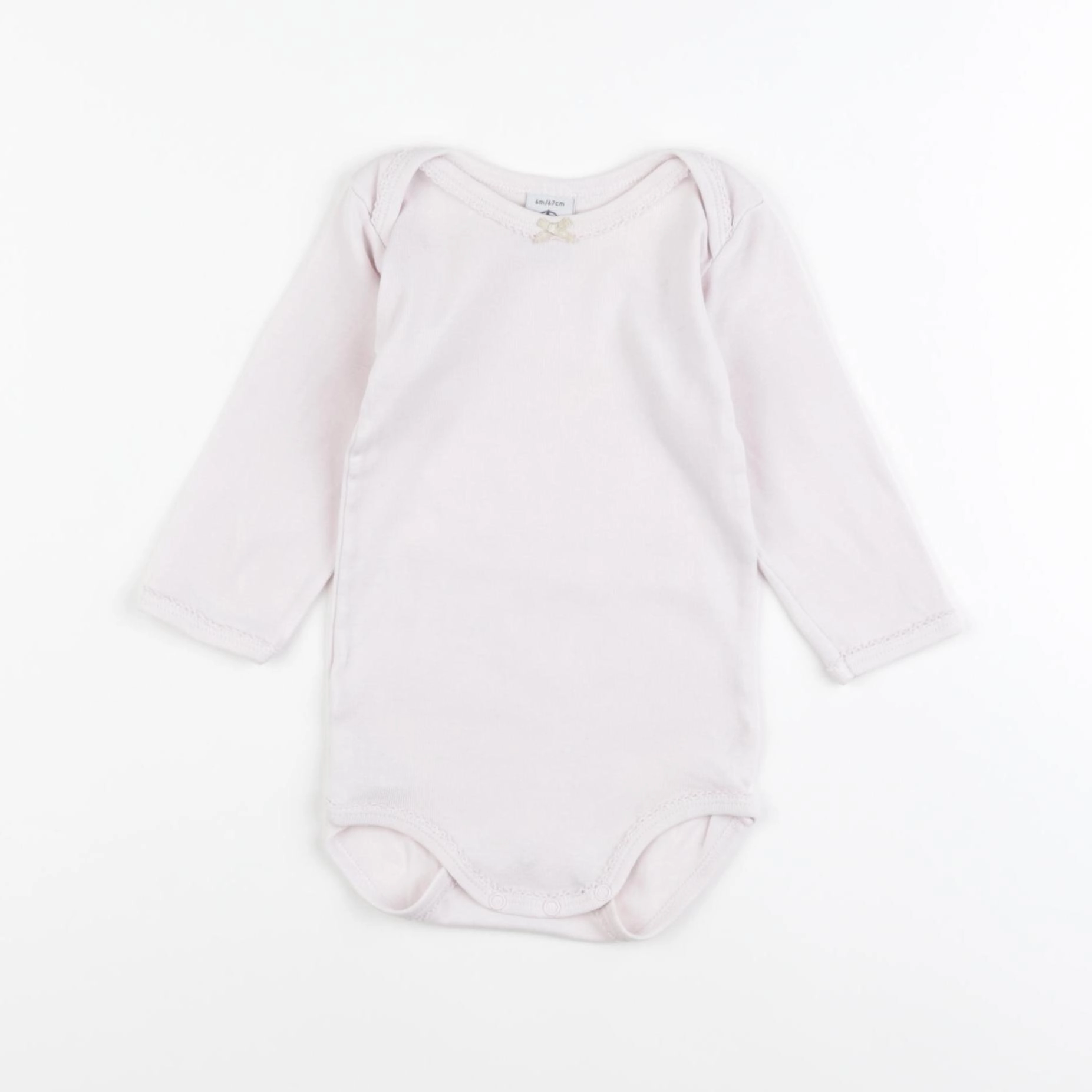 Petit Bateau - body rose - 6 mois