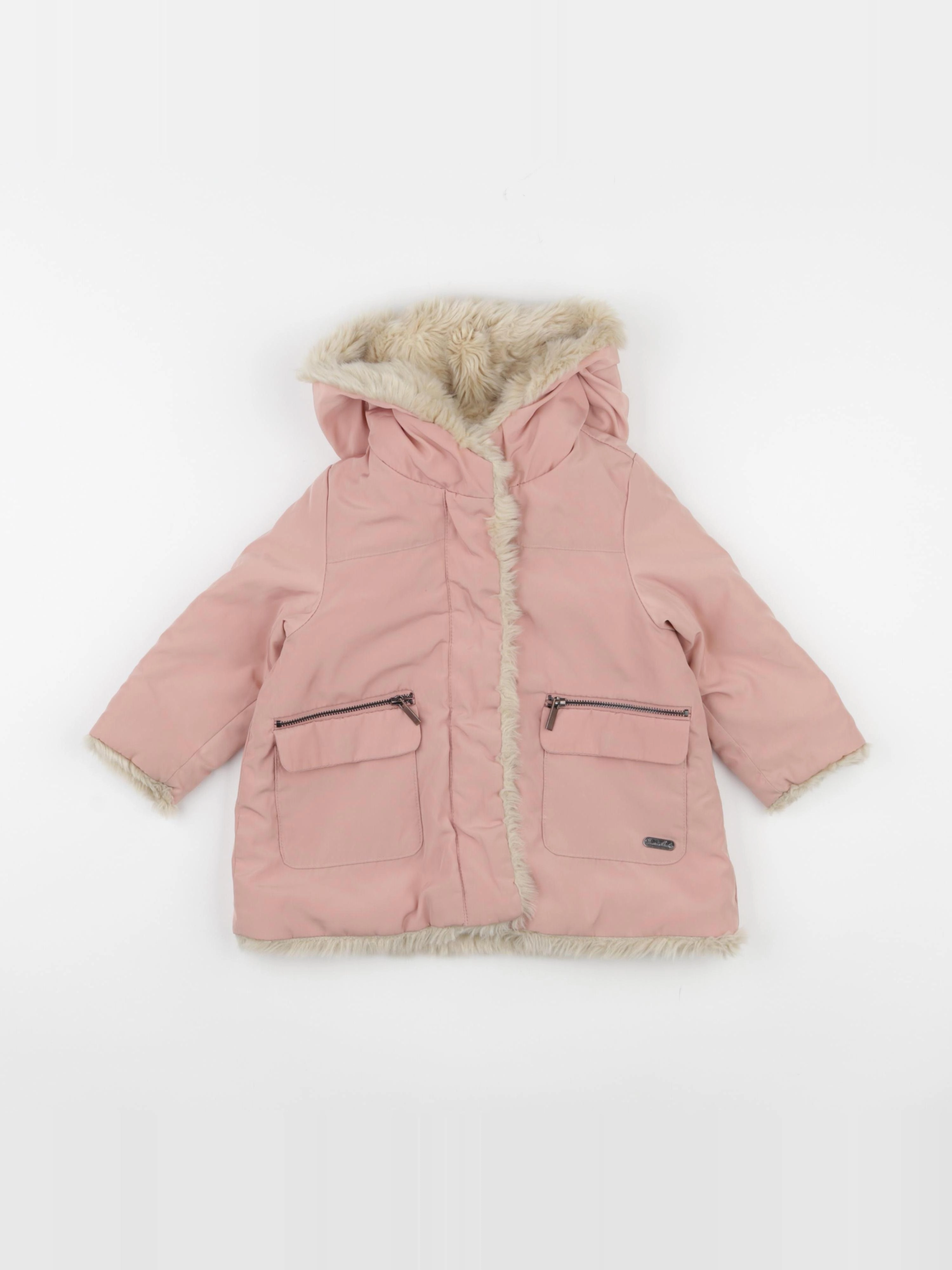 Zara - doudoune rose - 12/18 mois