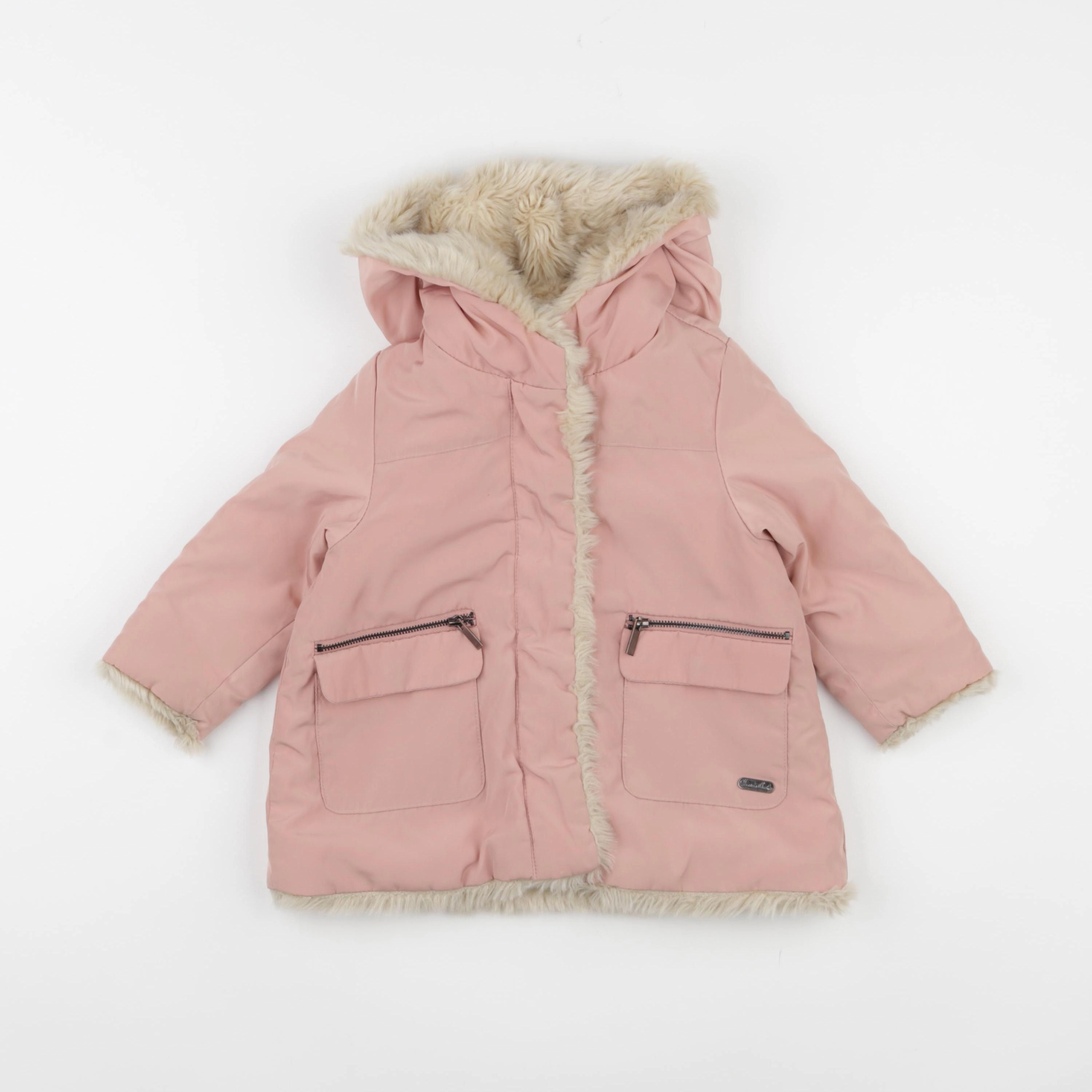 Zara - doudoune rose - 12/18 mois