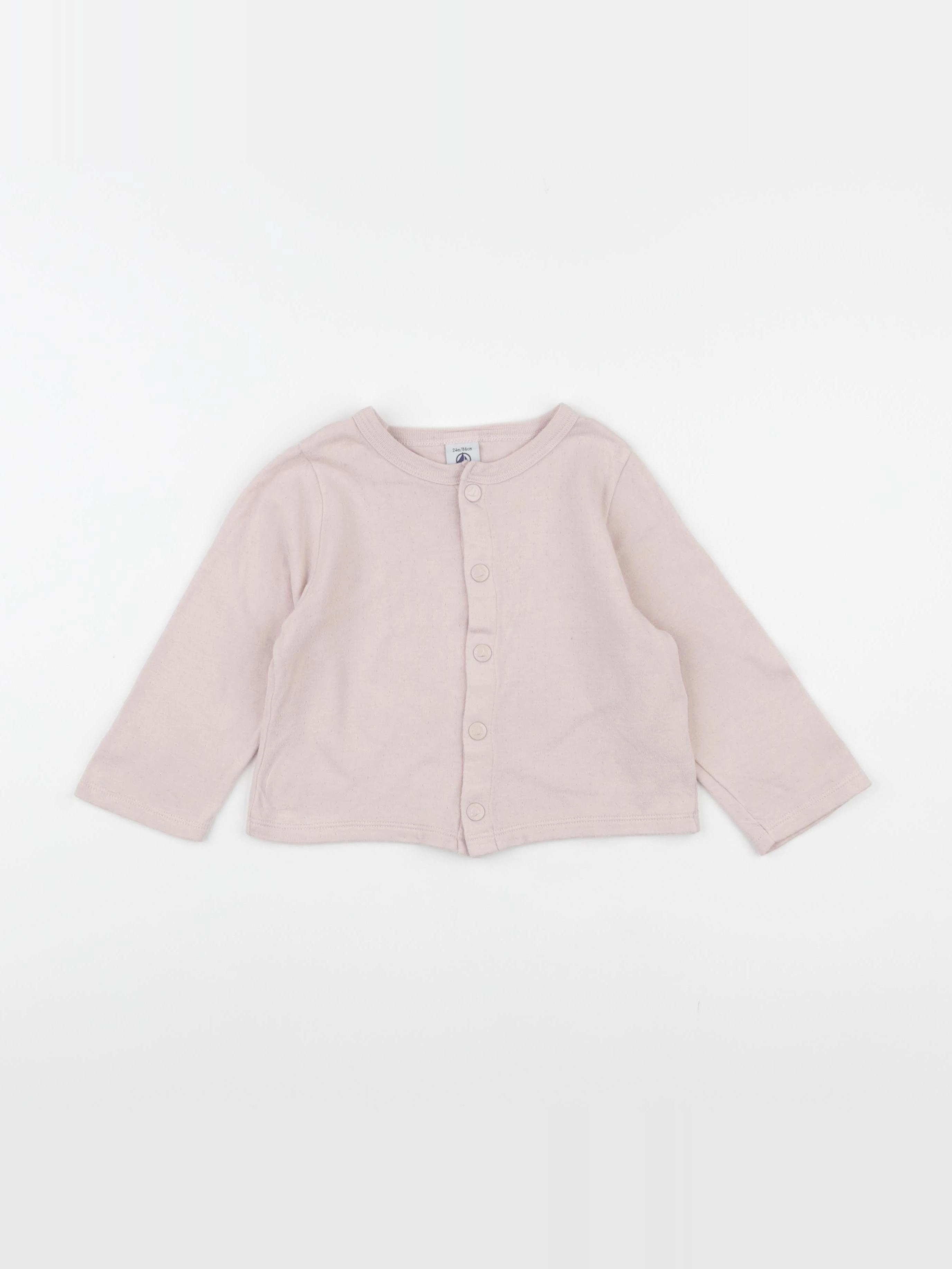 Petit Bateau - tee-shirt rose - 24 mois
