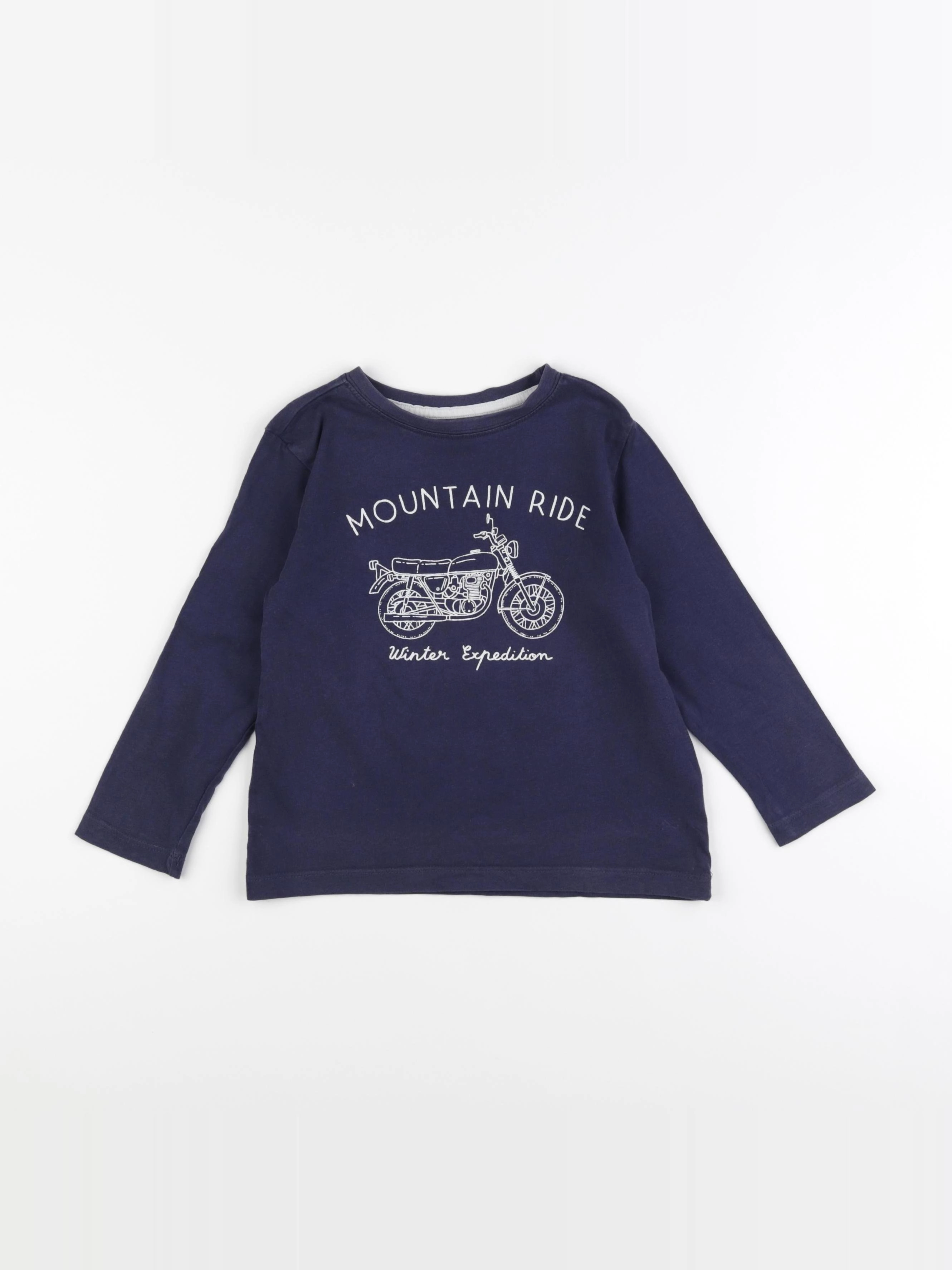 Vertbaudet - tee-shirt bleu - 5 ans