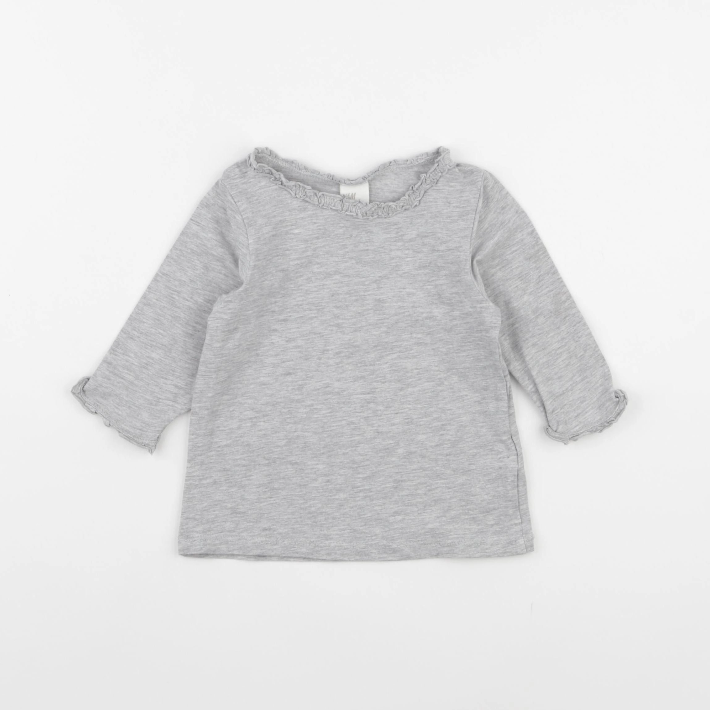 H&M - tee-shirt gris - 6/9 mois