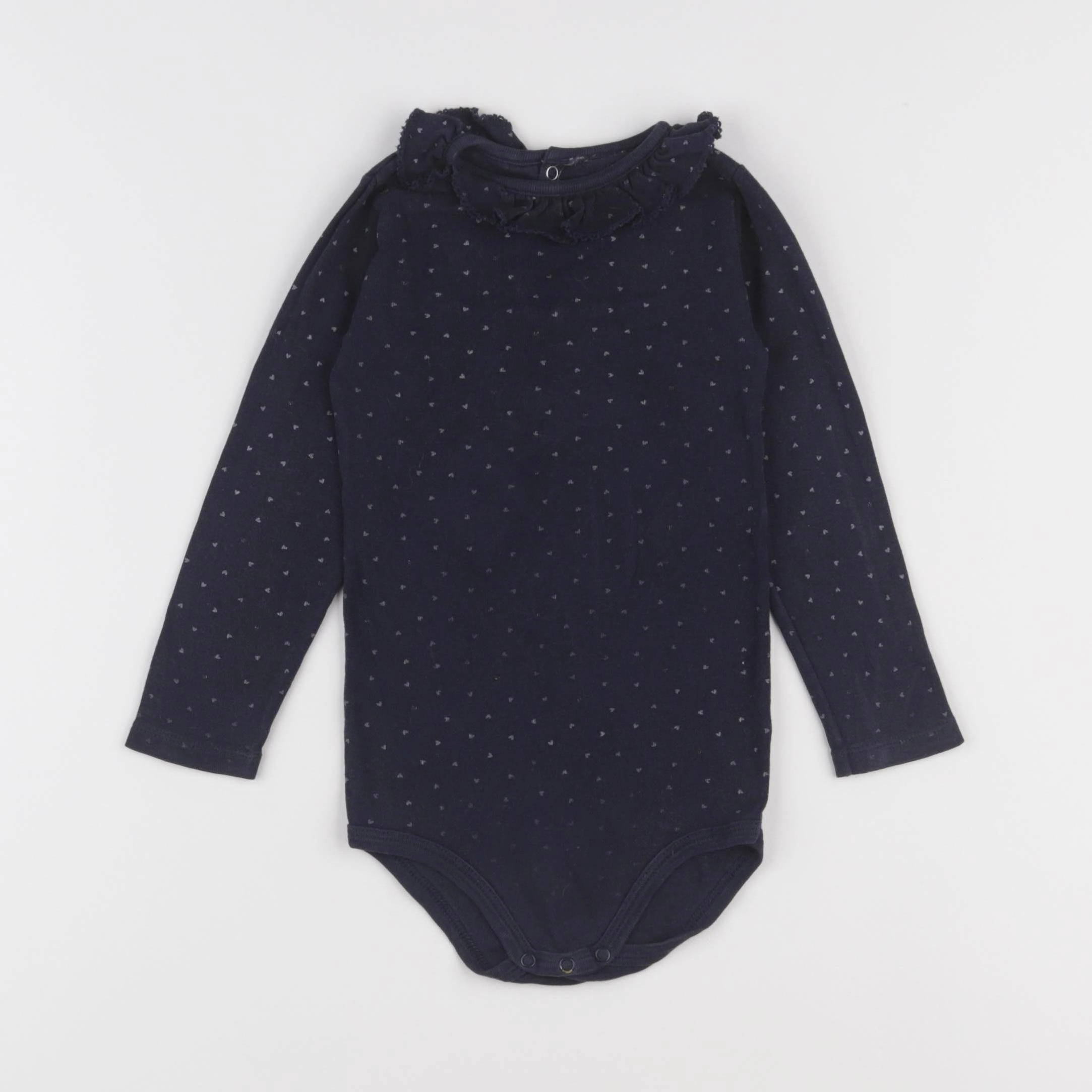 Petit Bateau - body bleu - 24 mois