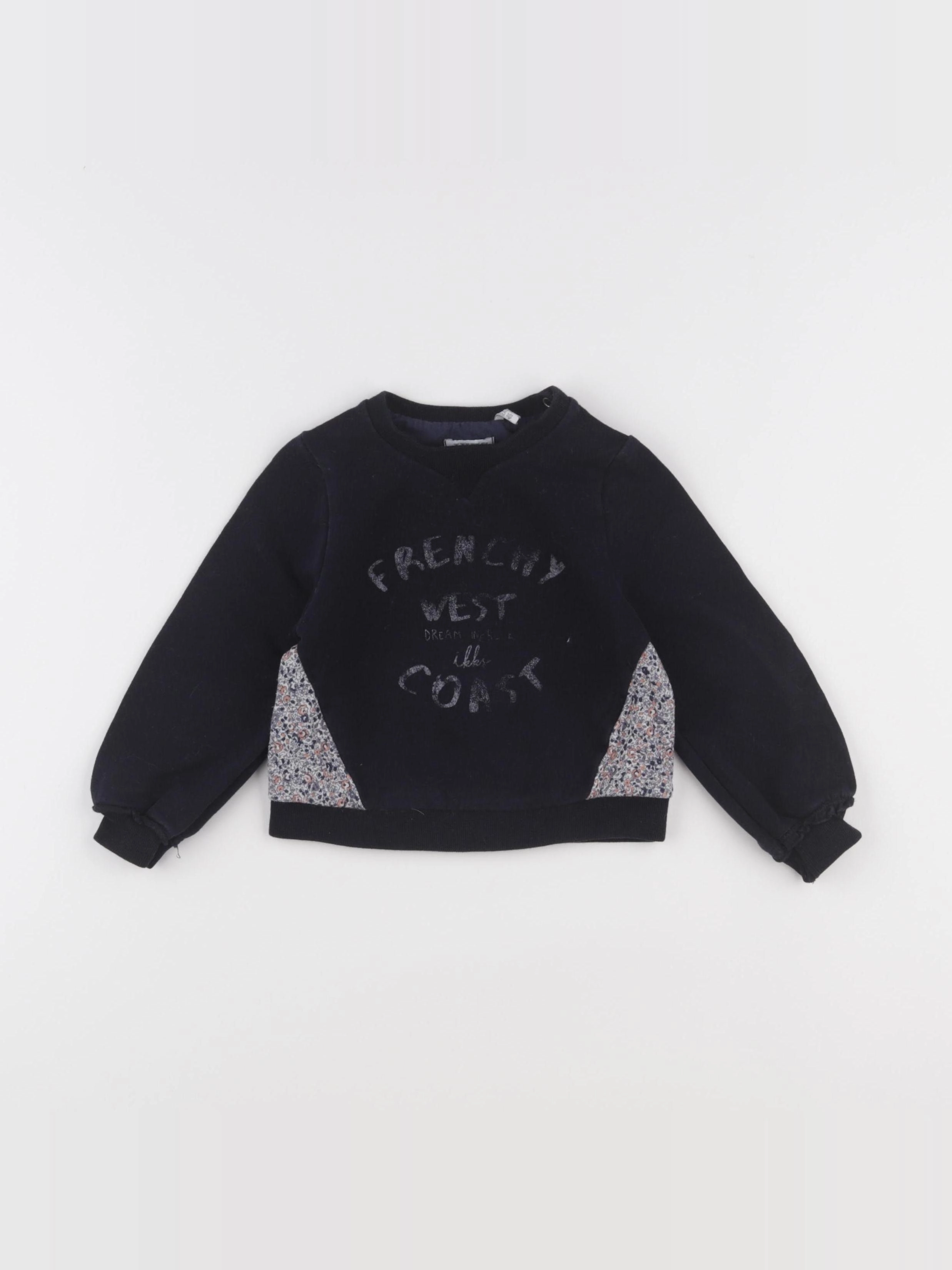 IKKS - sweat bleu - 2 ans