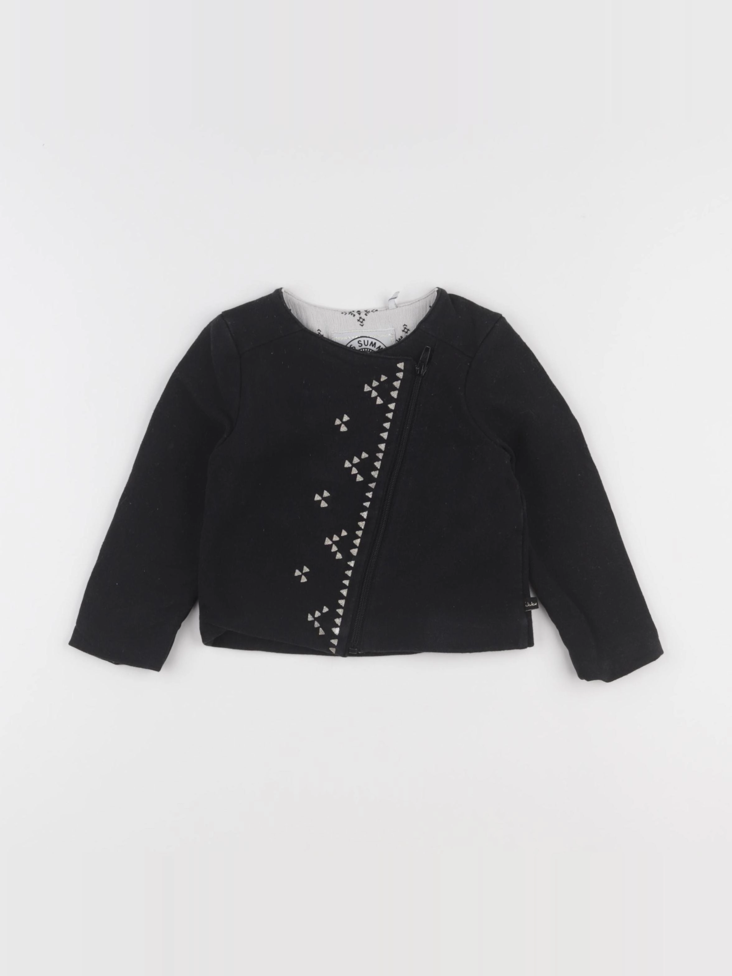 IKKS - sweat noir - 2 ans