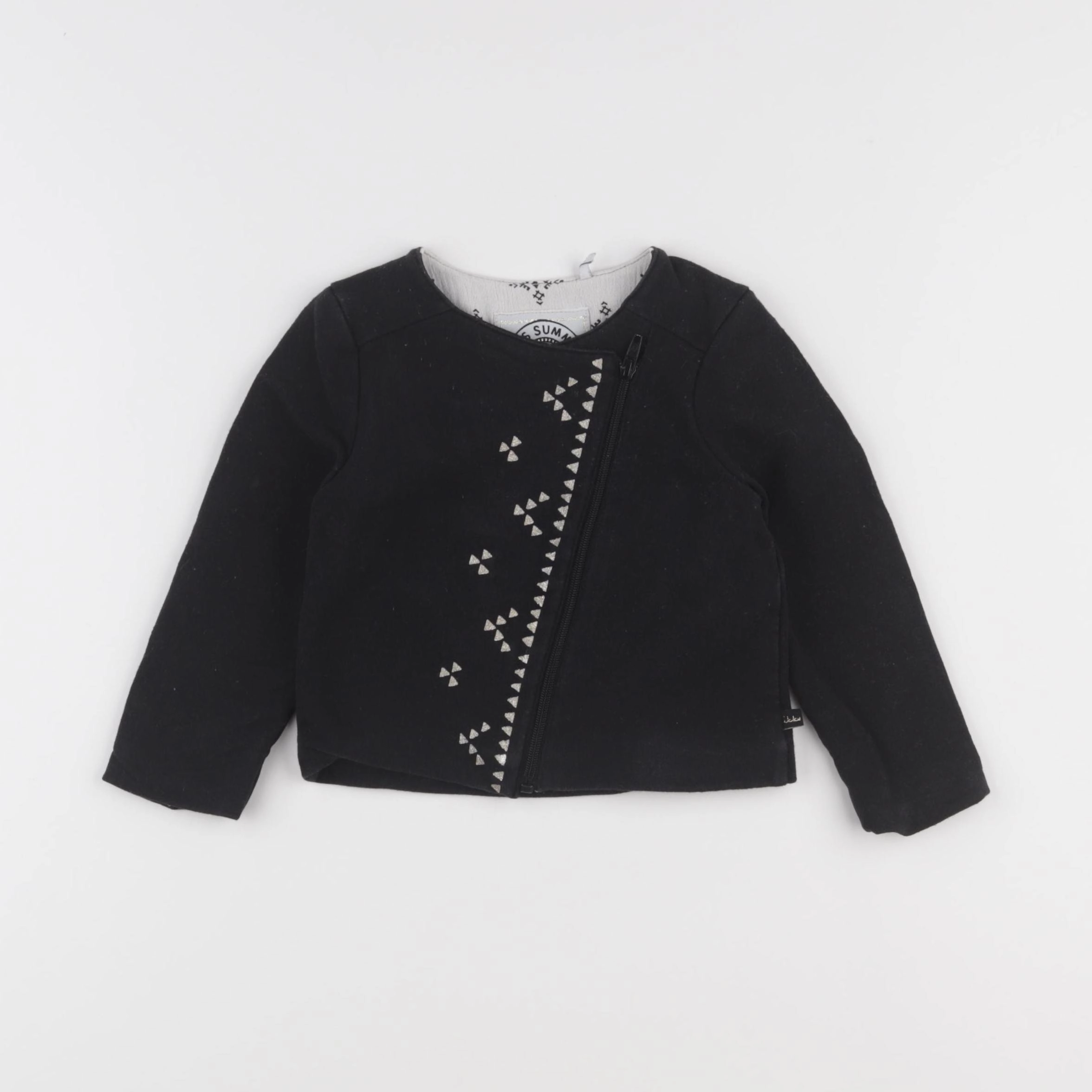 IKKS - sweat noir - 2 ans