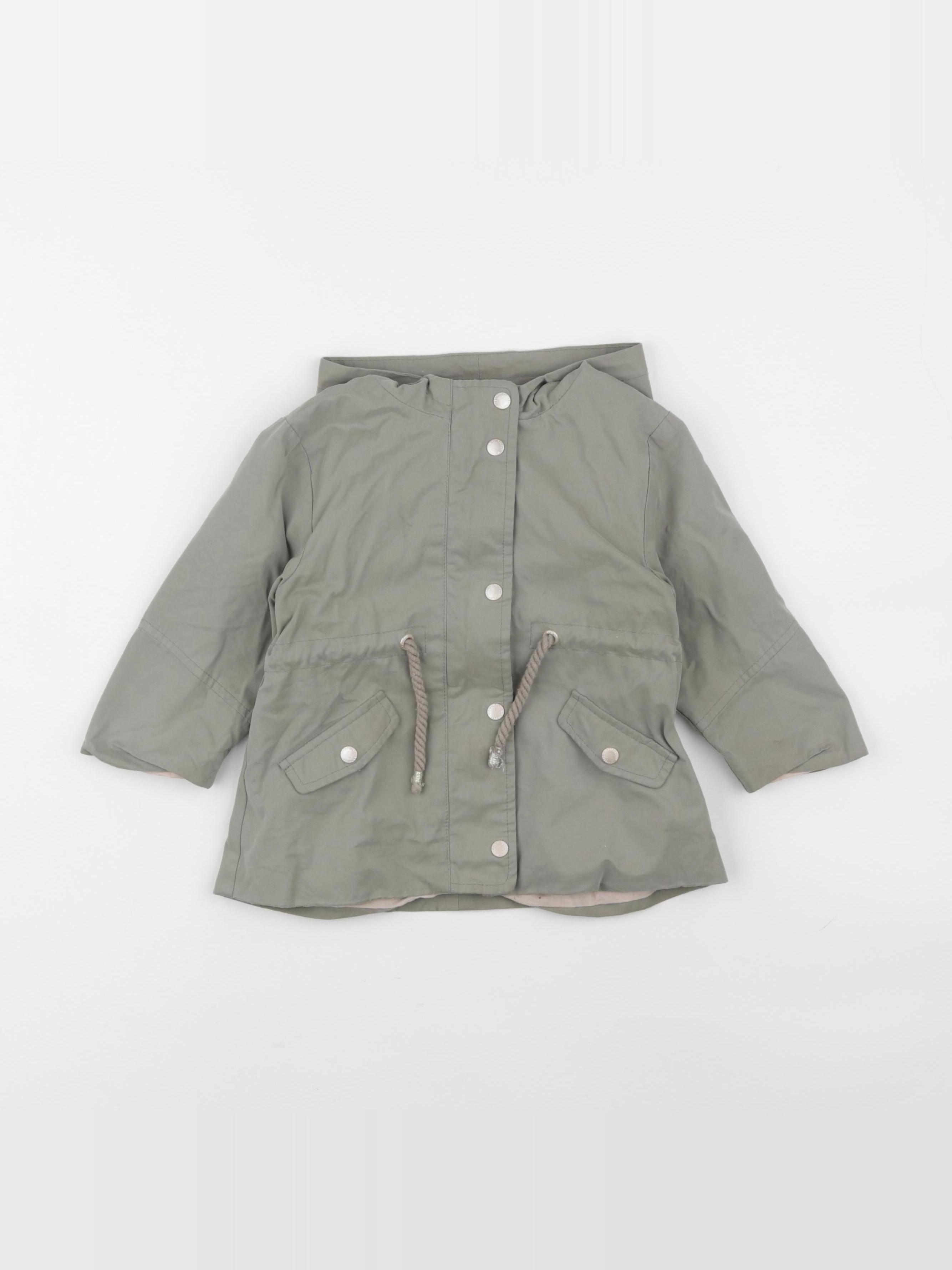 Vertbaudet - manteau vert - 2 ans