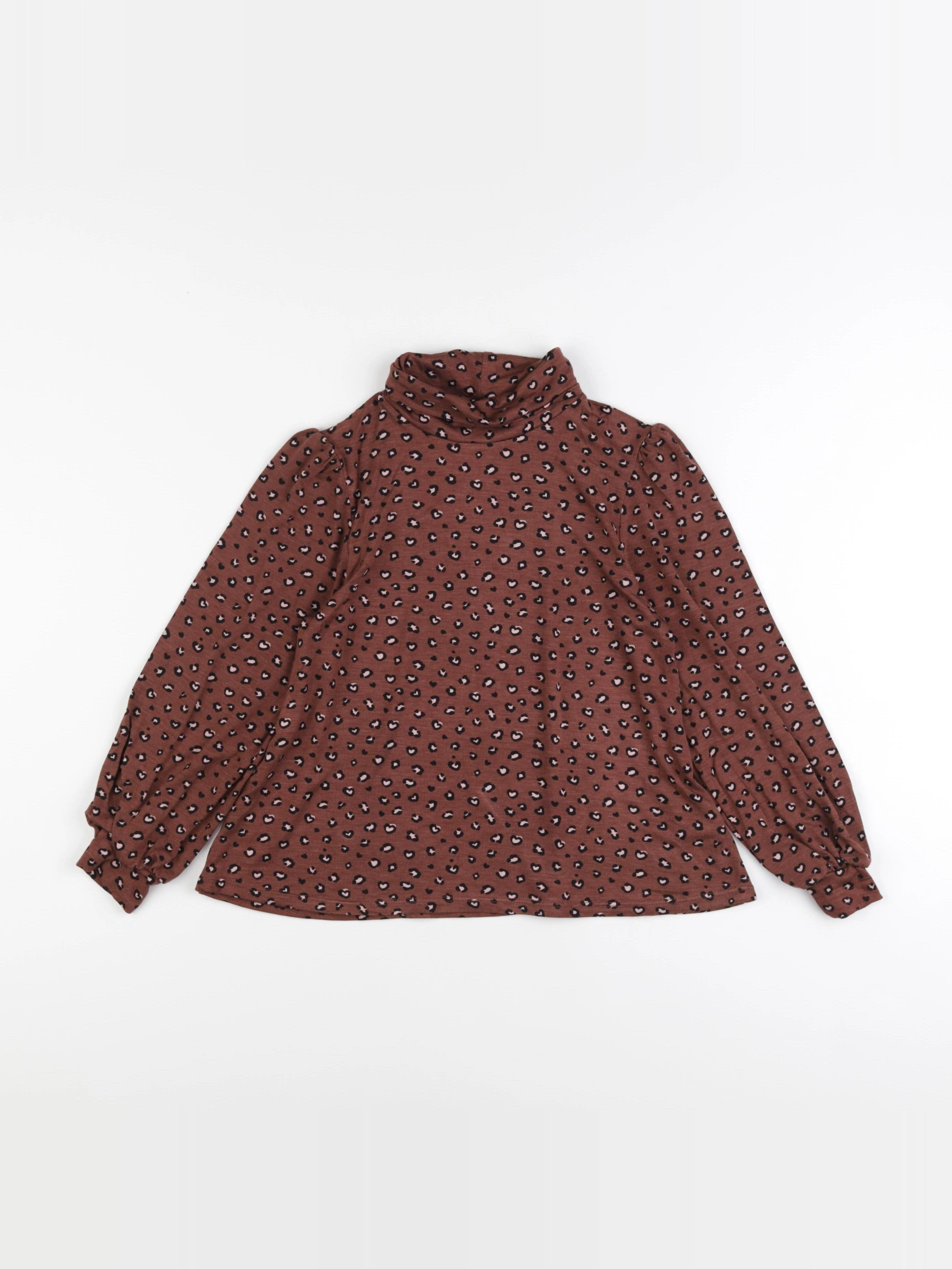 Vertbaudet - sous-pull marron - 8 ans
