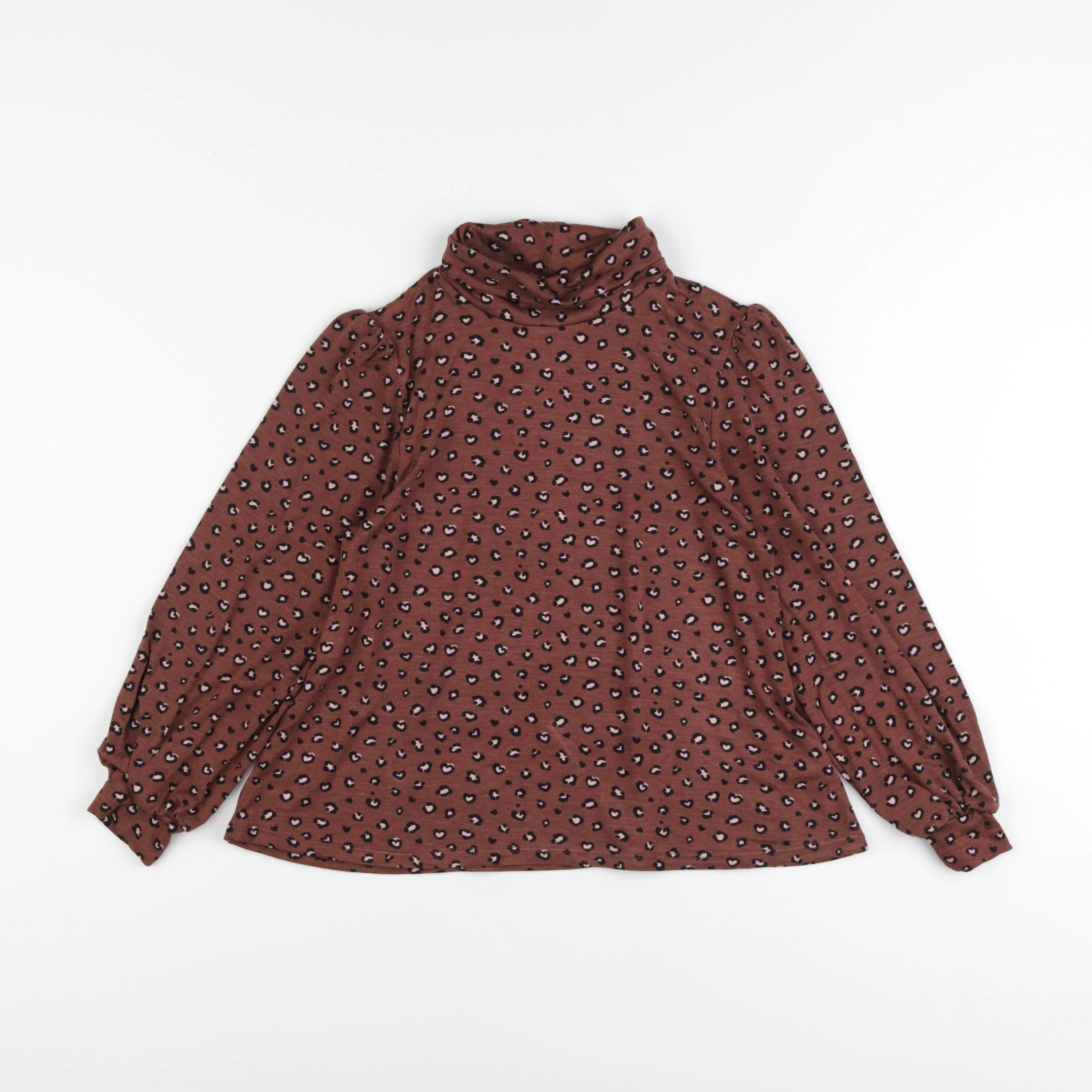 Vertbaudet - sous-pull marron - 8 ans