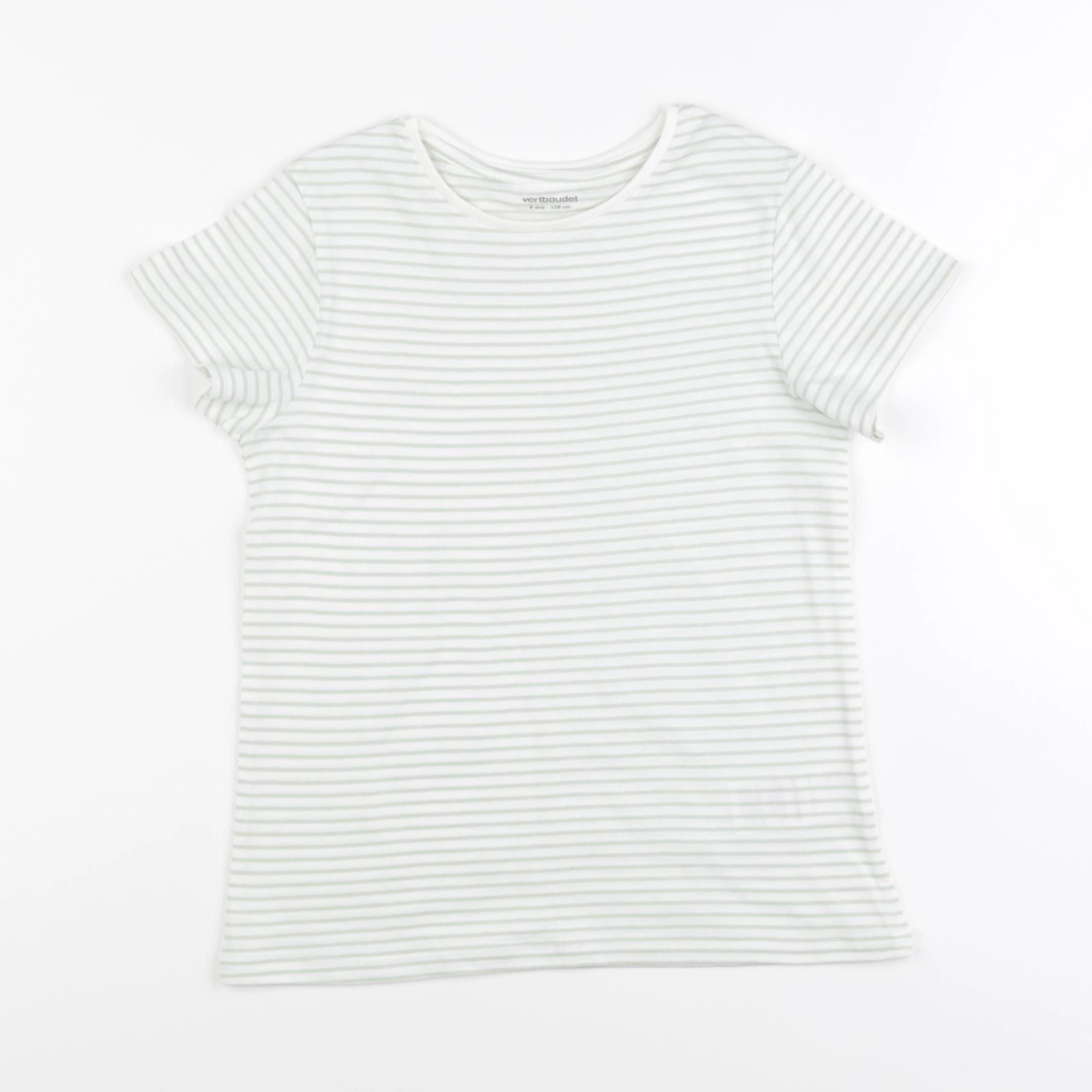 Vertbaudet - tee-shirt vert - 8 ans