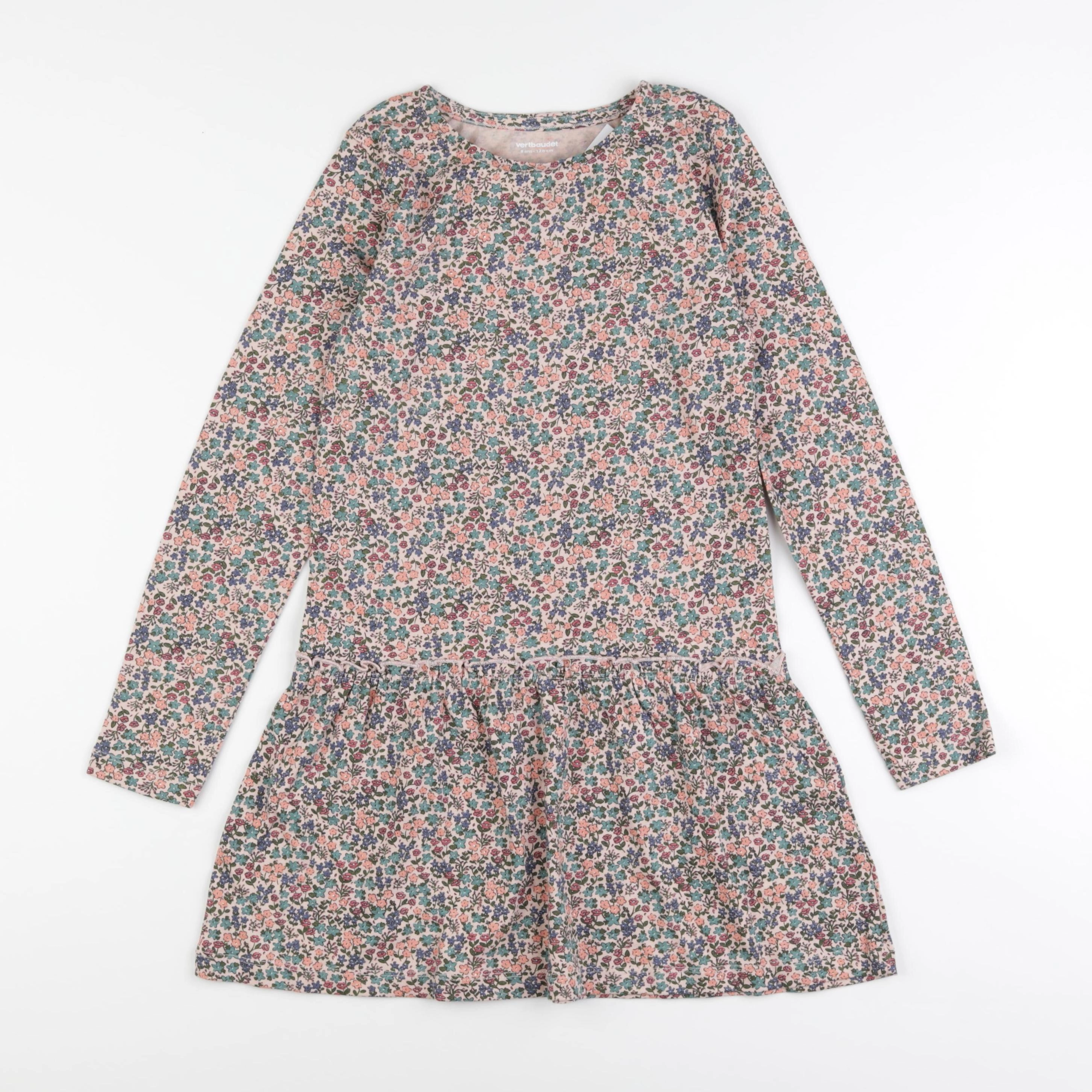 Vertbaudet - robe multicolore - 8 ans
