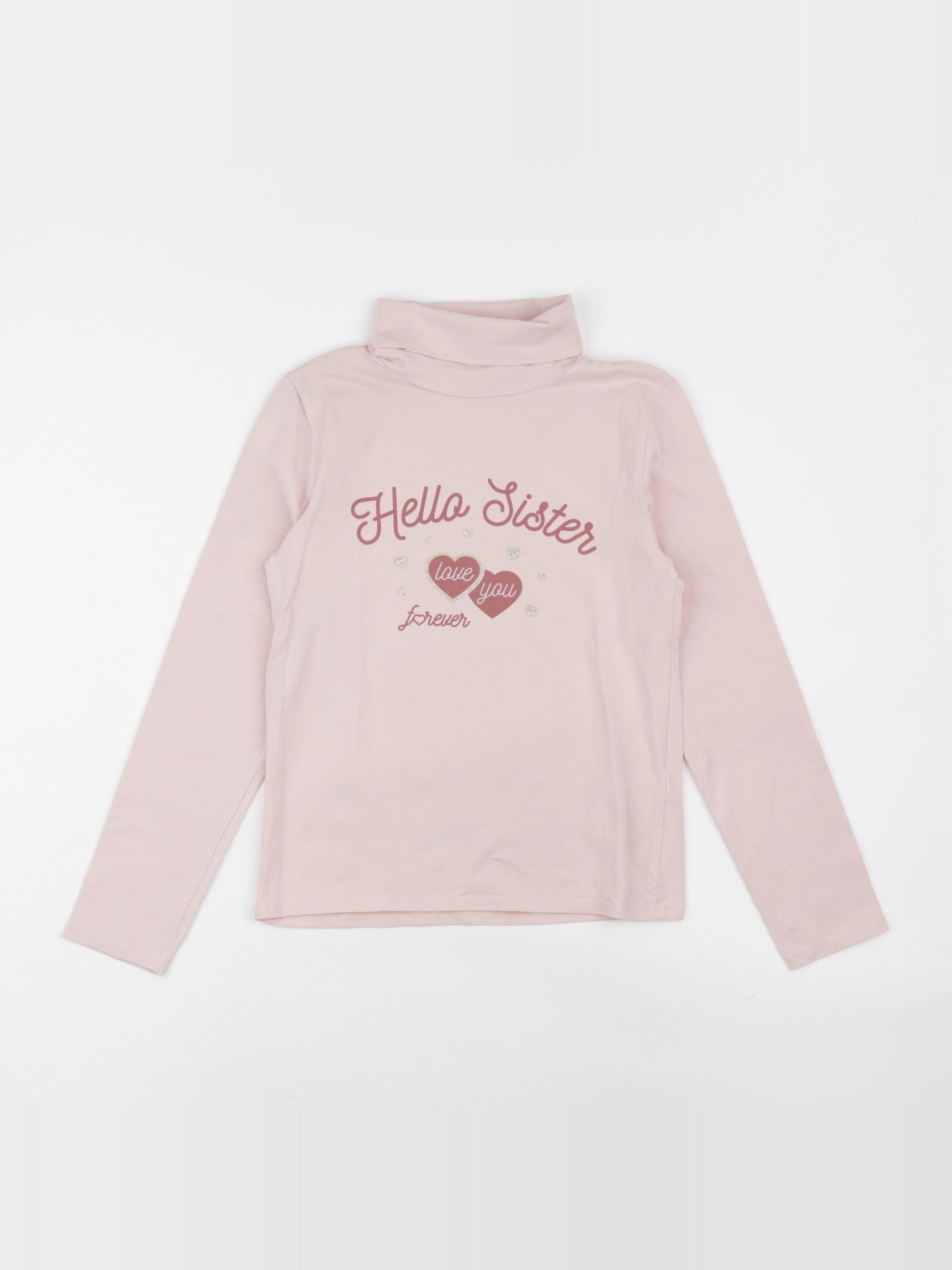Vertbaudet - sous-pull rose - 10 ans
