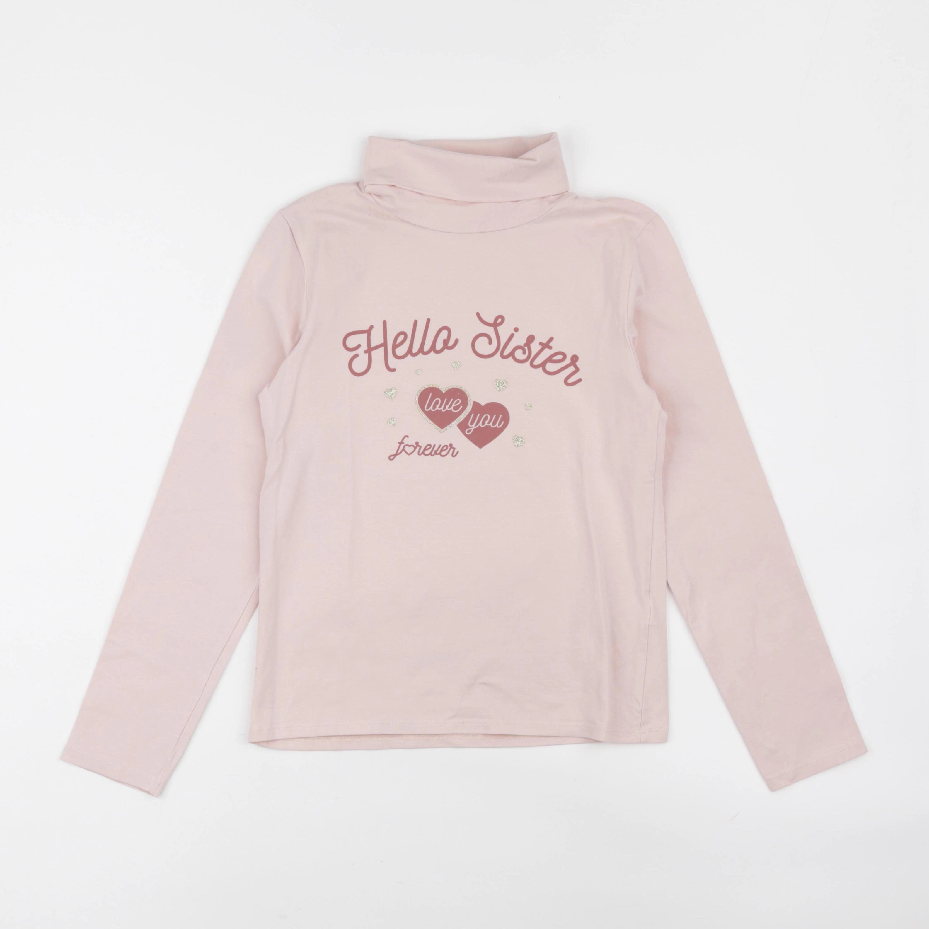 Vertbaudet - sous-pull rose - 10 ans