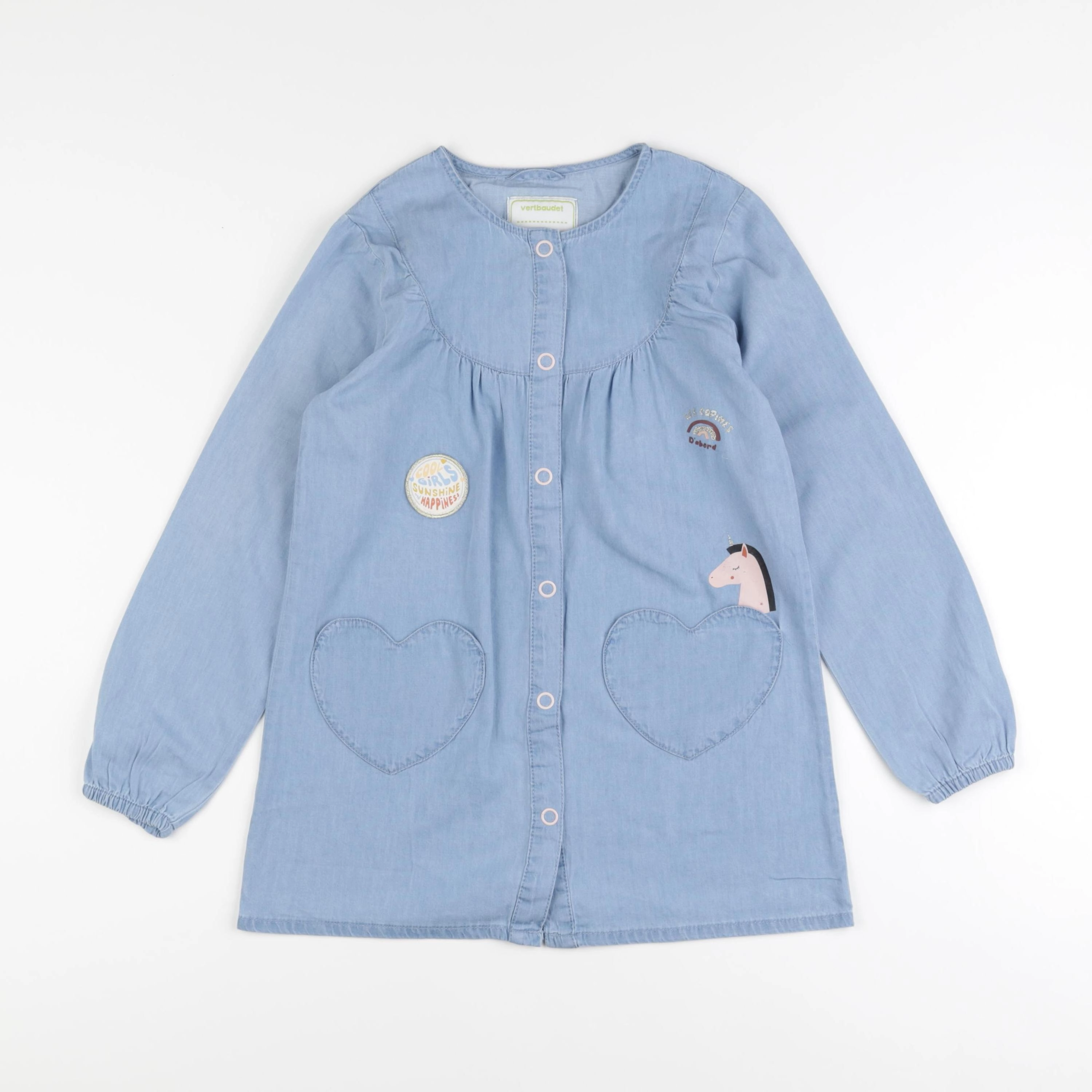 Vertbaudet - robe multicolore - 8 ans