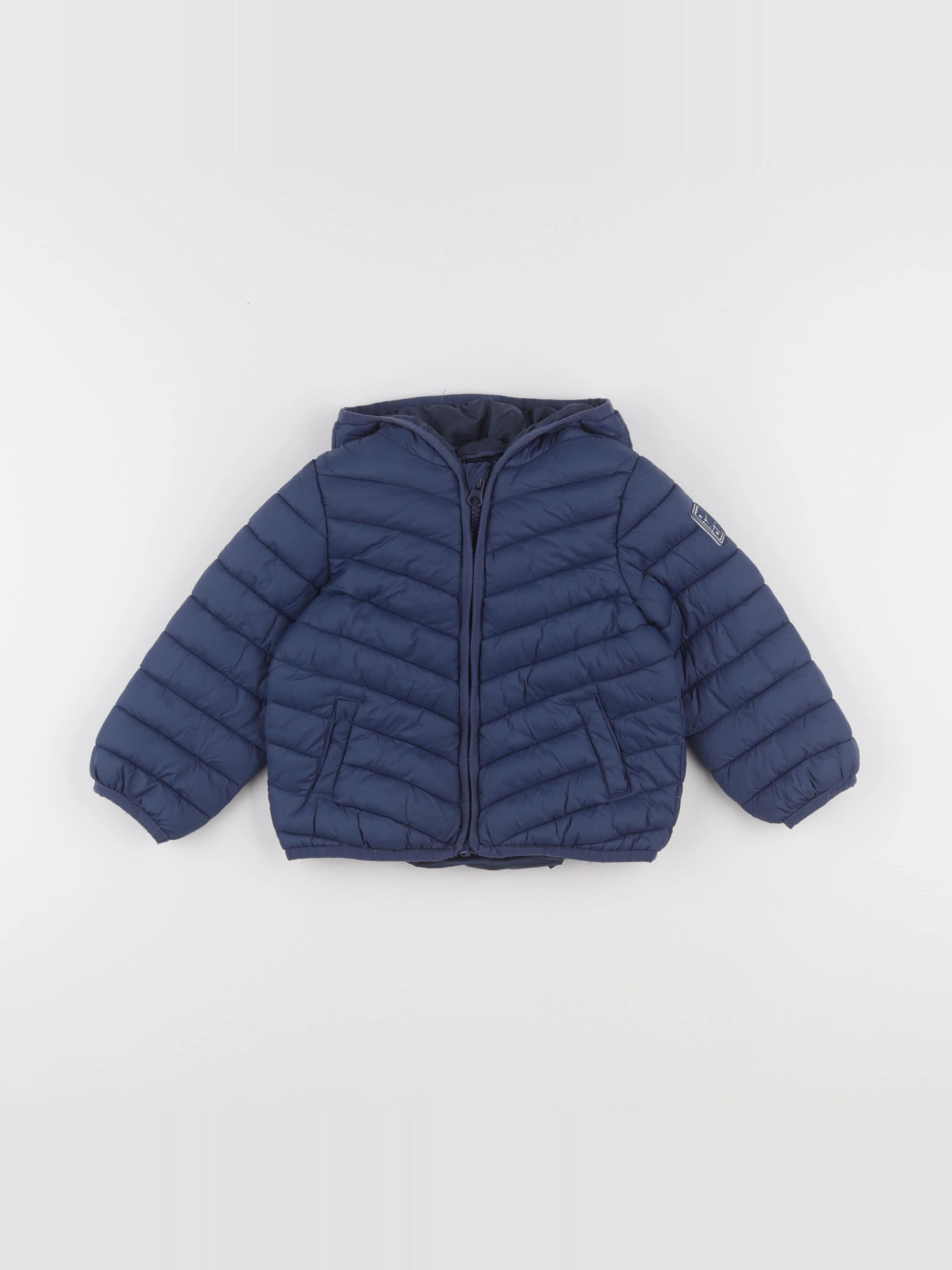 Vertbaudet - doudoune bleu - 24 mois