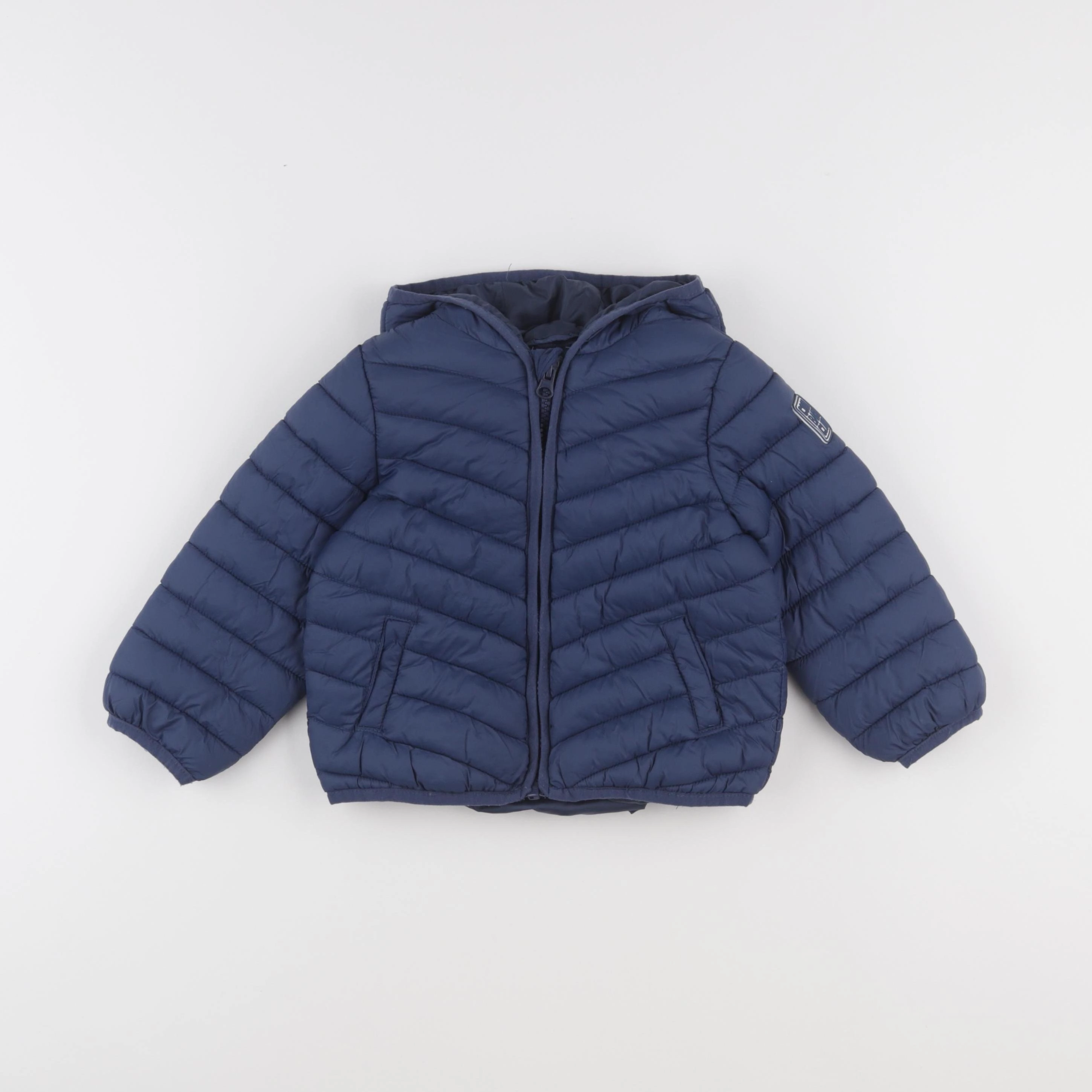 Vertbaudet - doudoune bleu - 24 mois