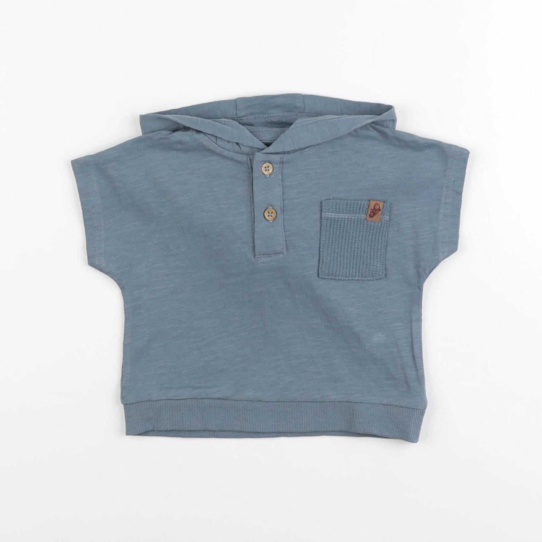 Vertbaudet - tee-shirt bleu - 9 mois