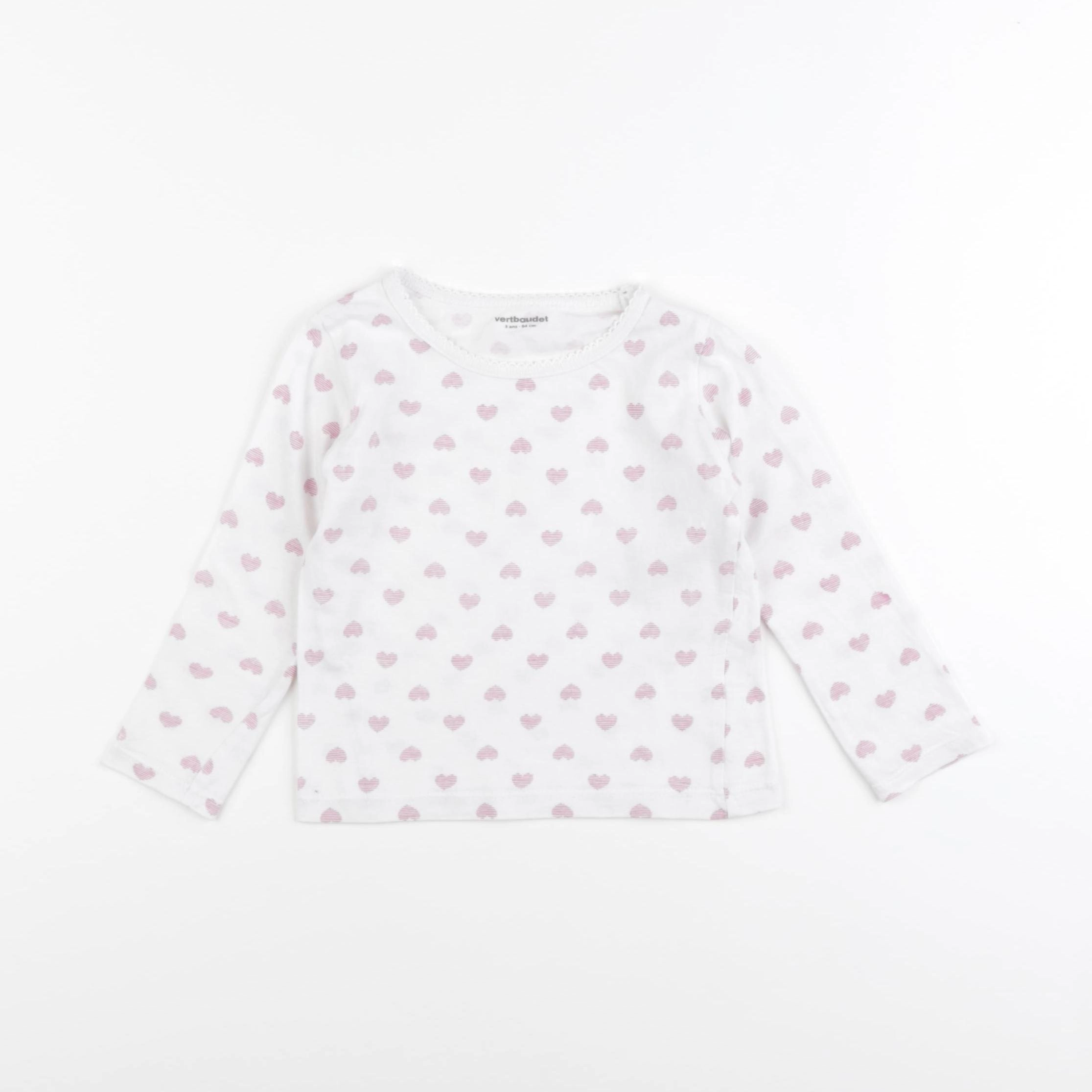 Vertbaudet - maillot de corps rose - 3 ans