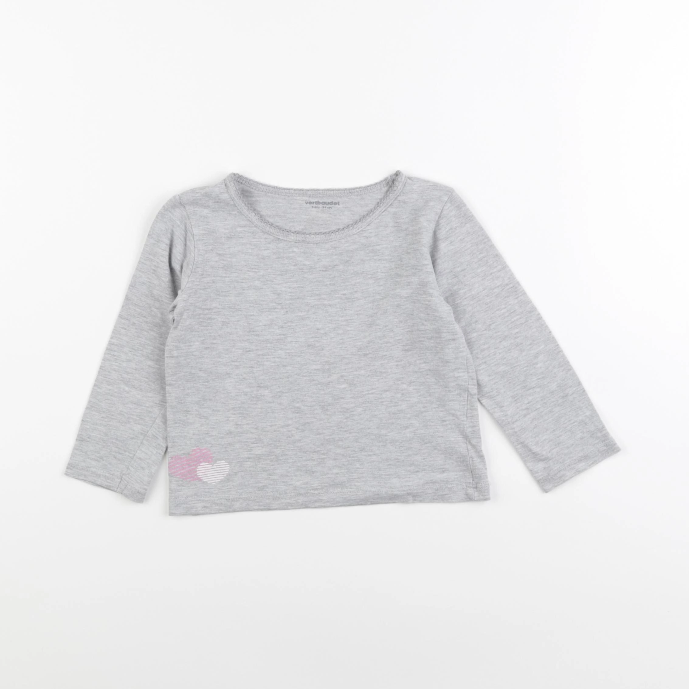 Vertbaudet - maillot de corps gris - 3 ans