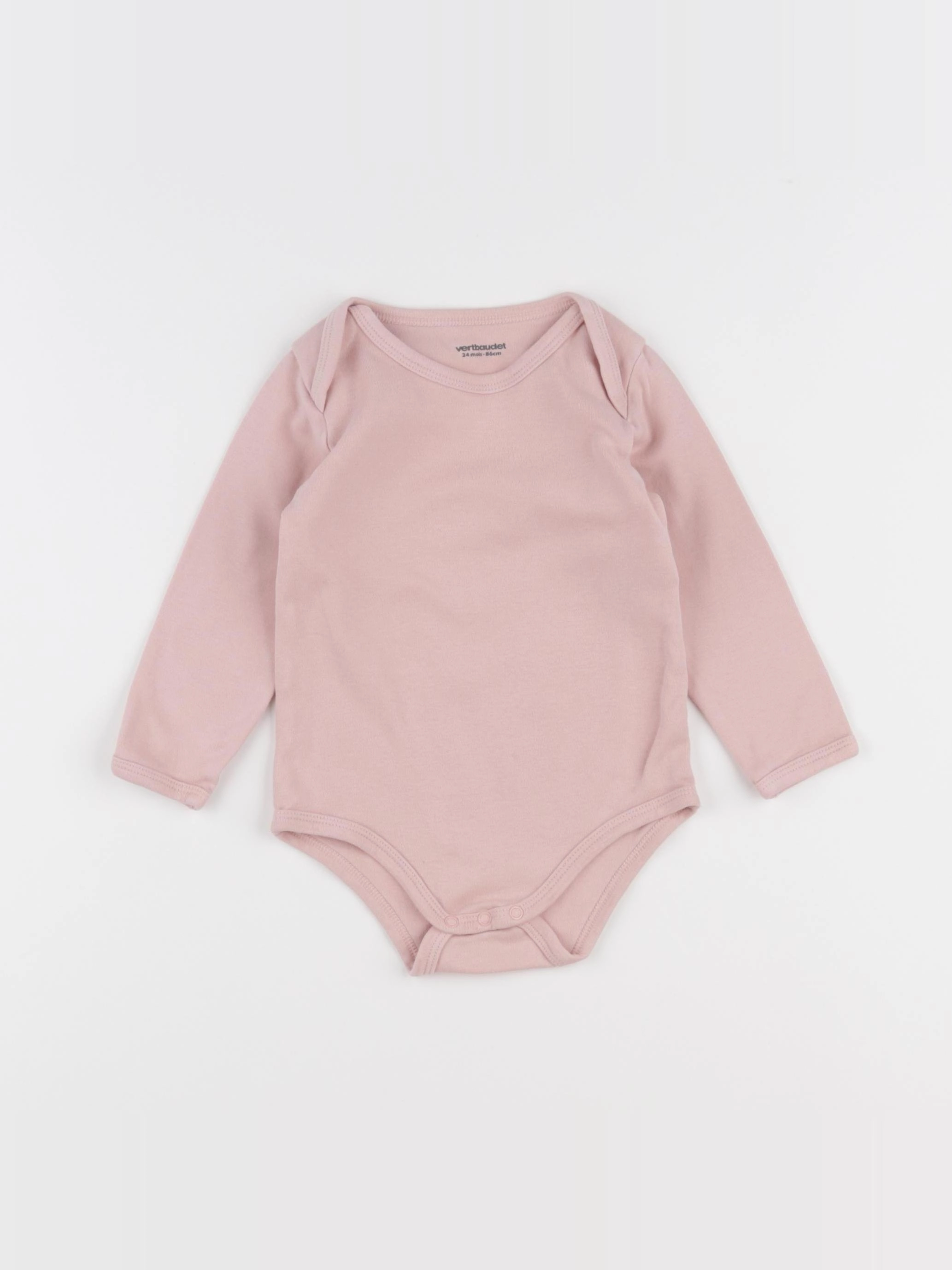 Vertbaudet - body rose - 24 mois