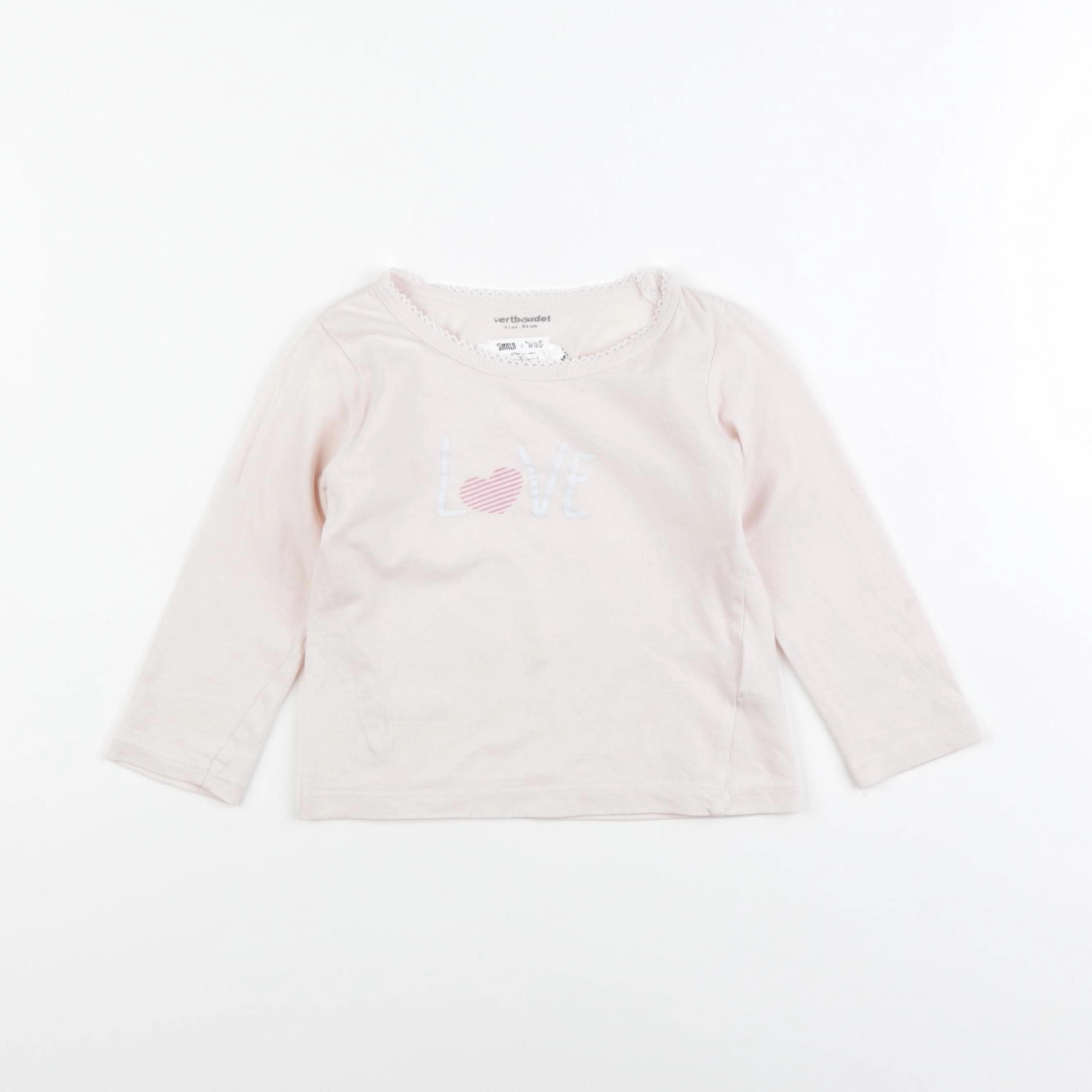 Vertbaudet - maillot de corps rose - 3 ans
