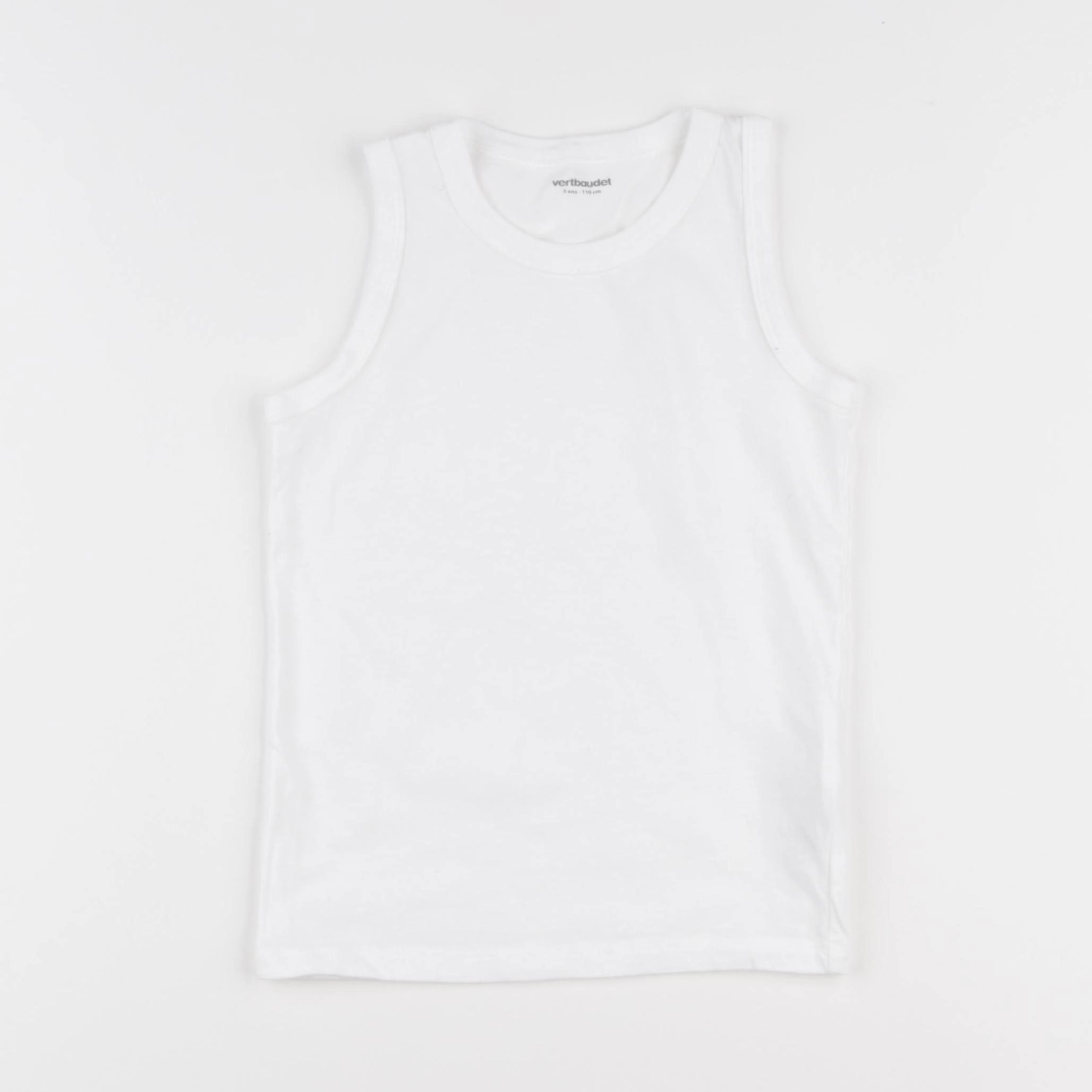 Vertbaudet - maillot de corps blanc - 5 ans