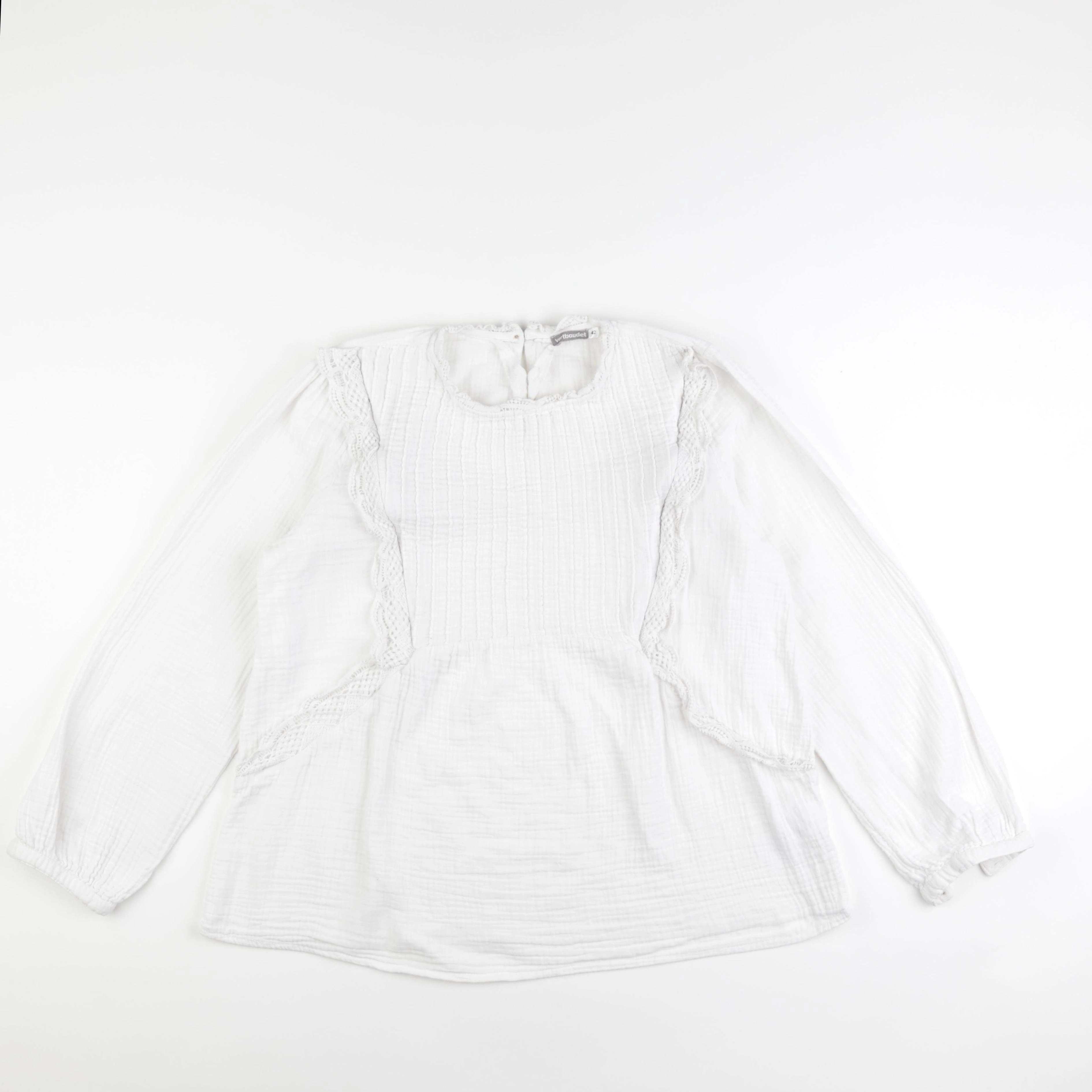 Vertbaudet - blouse allaitement, grossesse blanc - 42