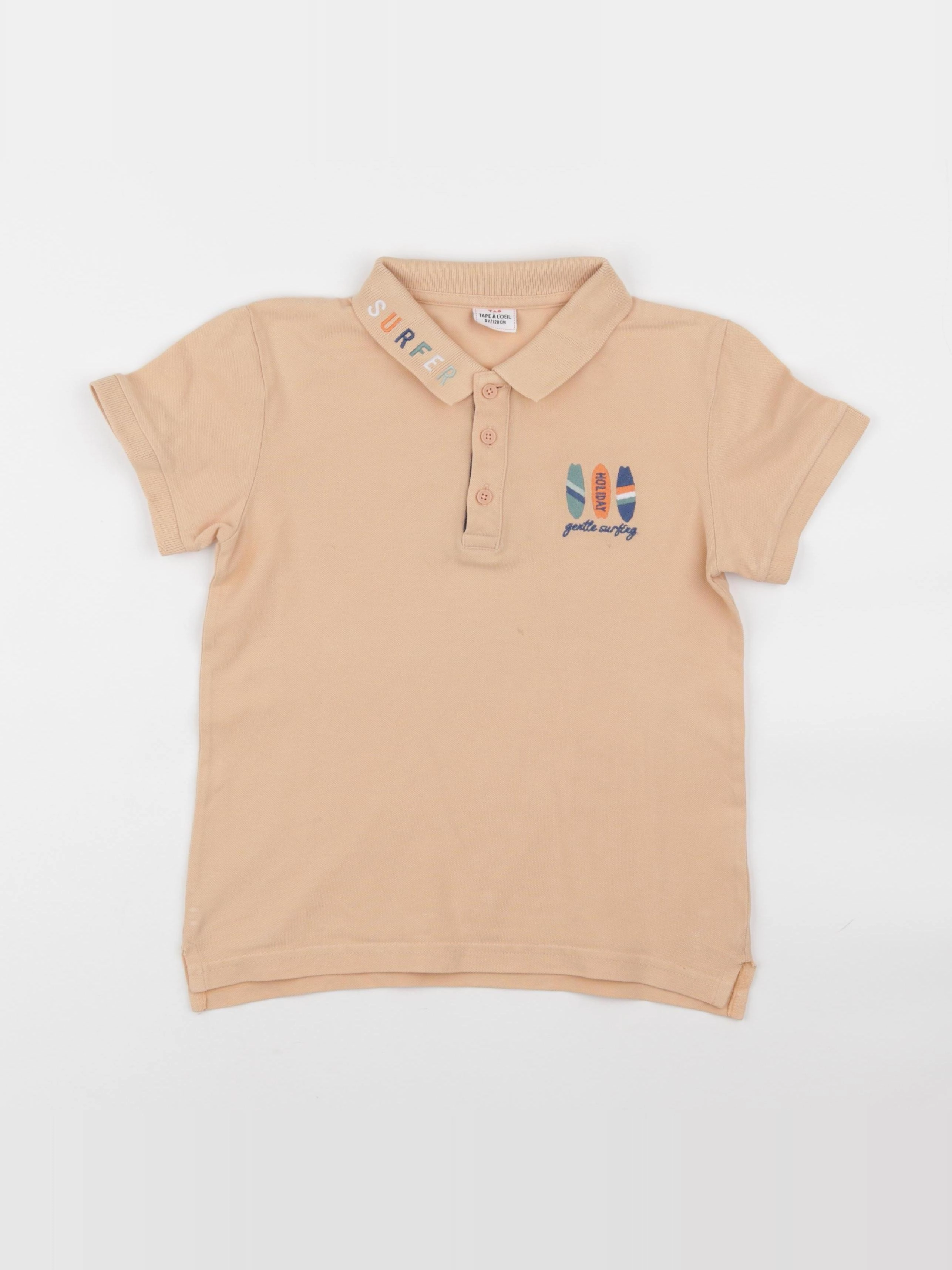 Tape à l'oeil - polo orange - 8 ans