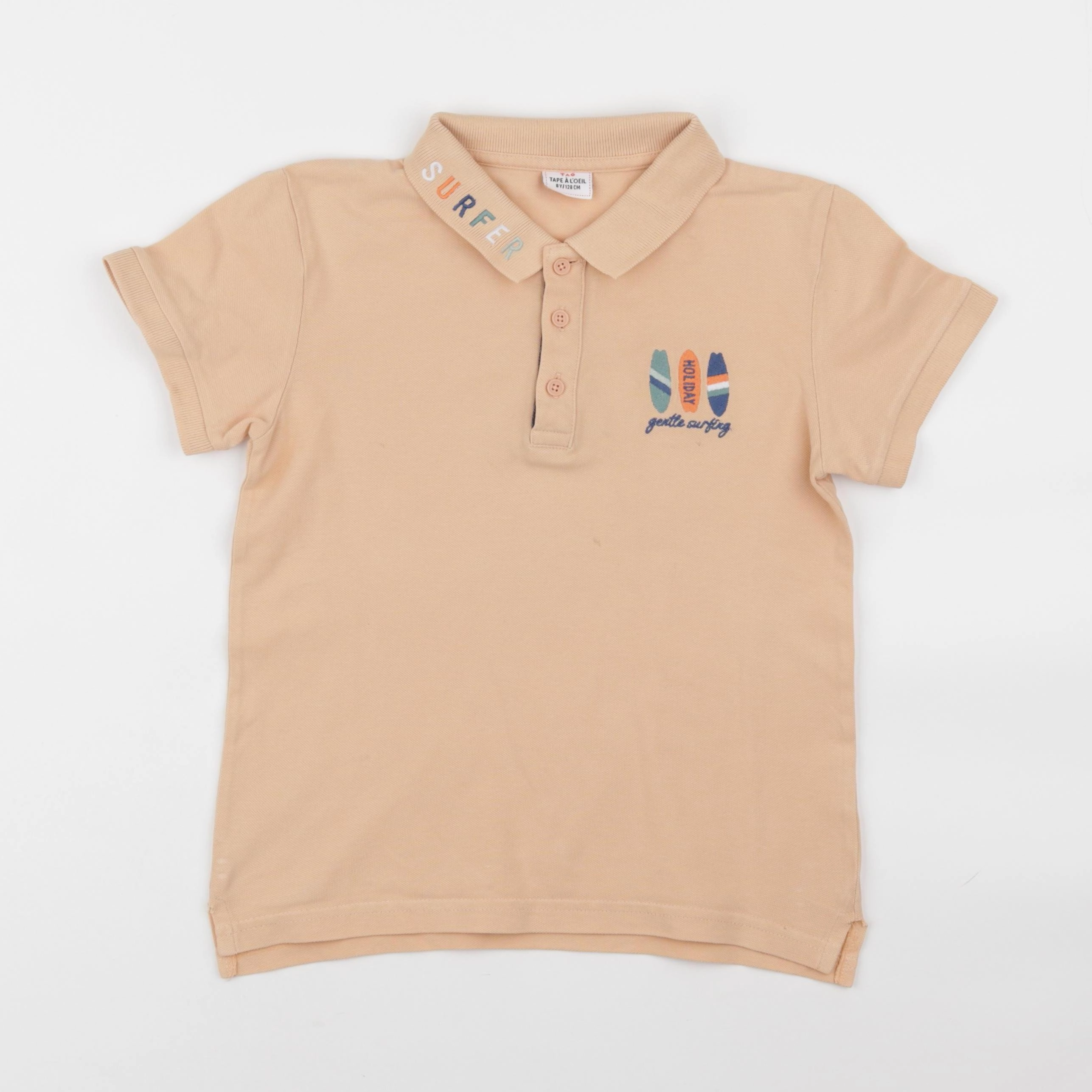 Tape à l'oeil - polo orange - 8 ans