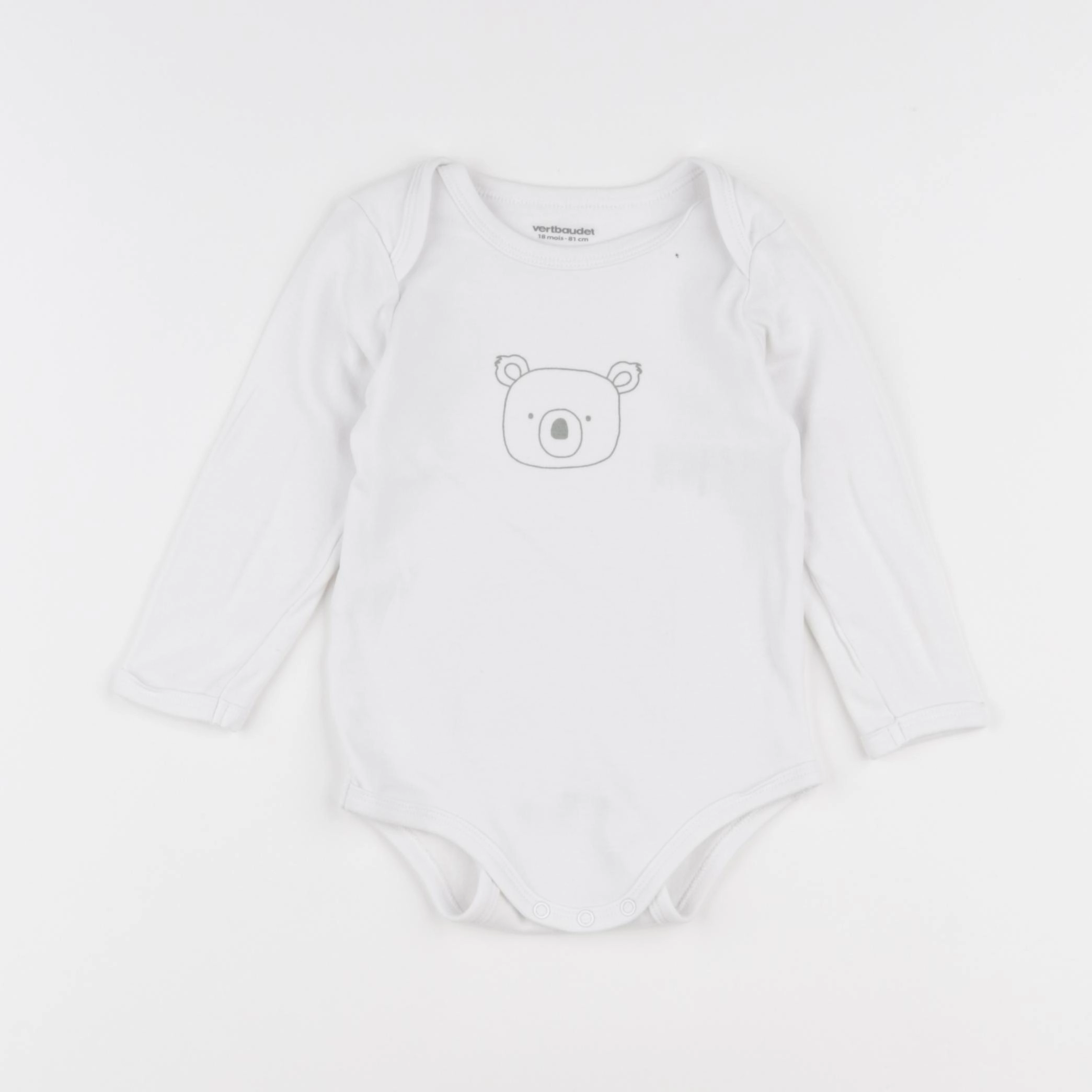 Vertbaudet - body blanc - 18 mois