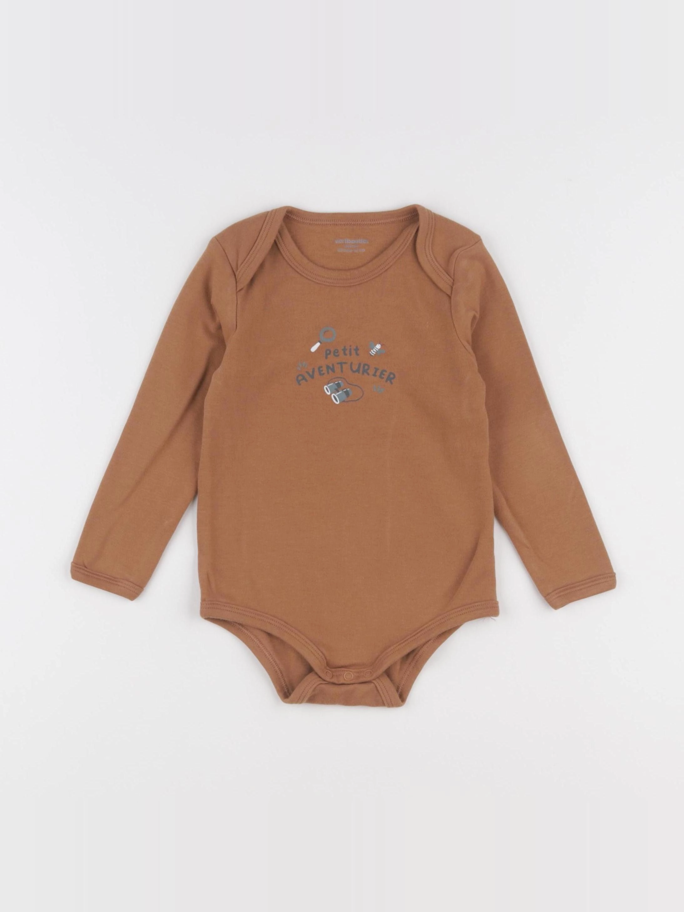 Vertbaudet - body marron - 36 mois
