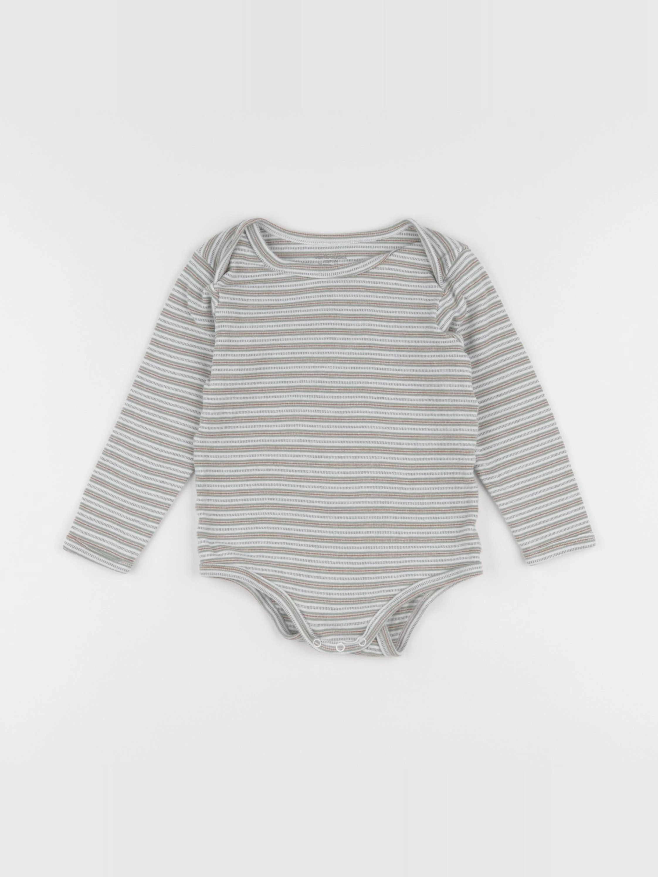 Vertbaudet - body blanc, vert - 36 mois