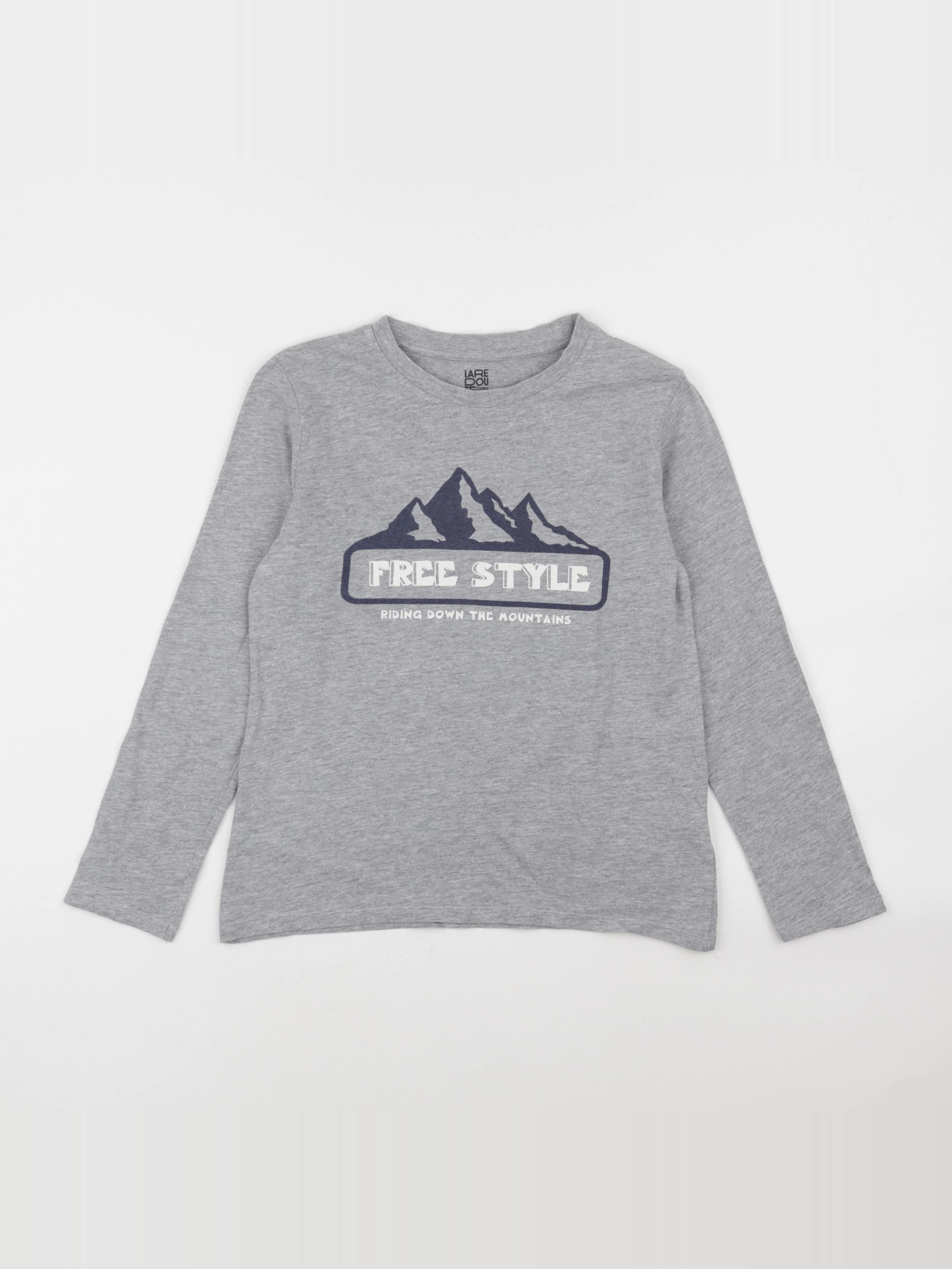 La Redoute - tee-shirt gris - 10 ans