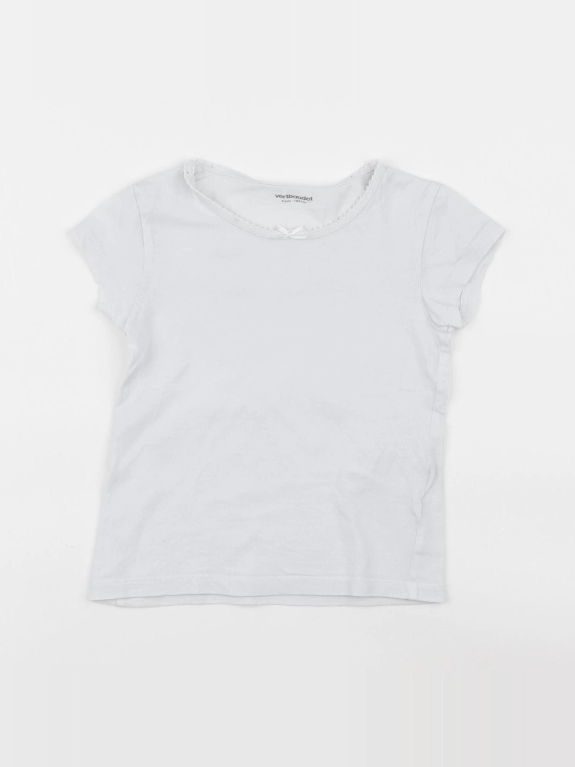 Vertbaudet - maillot de corps blanc - 4 ans