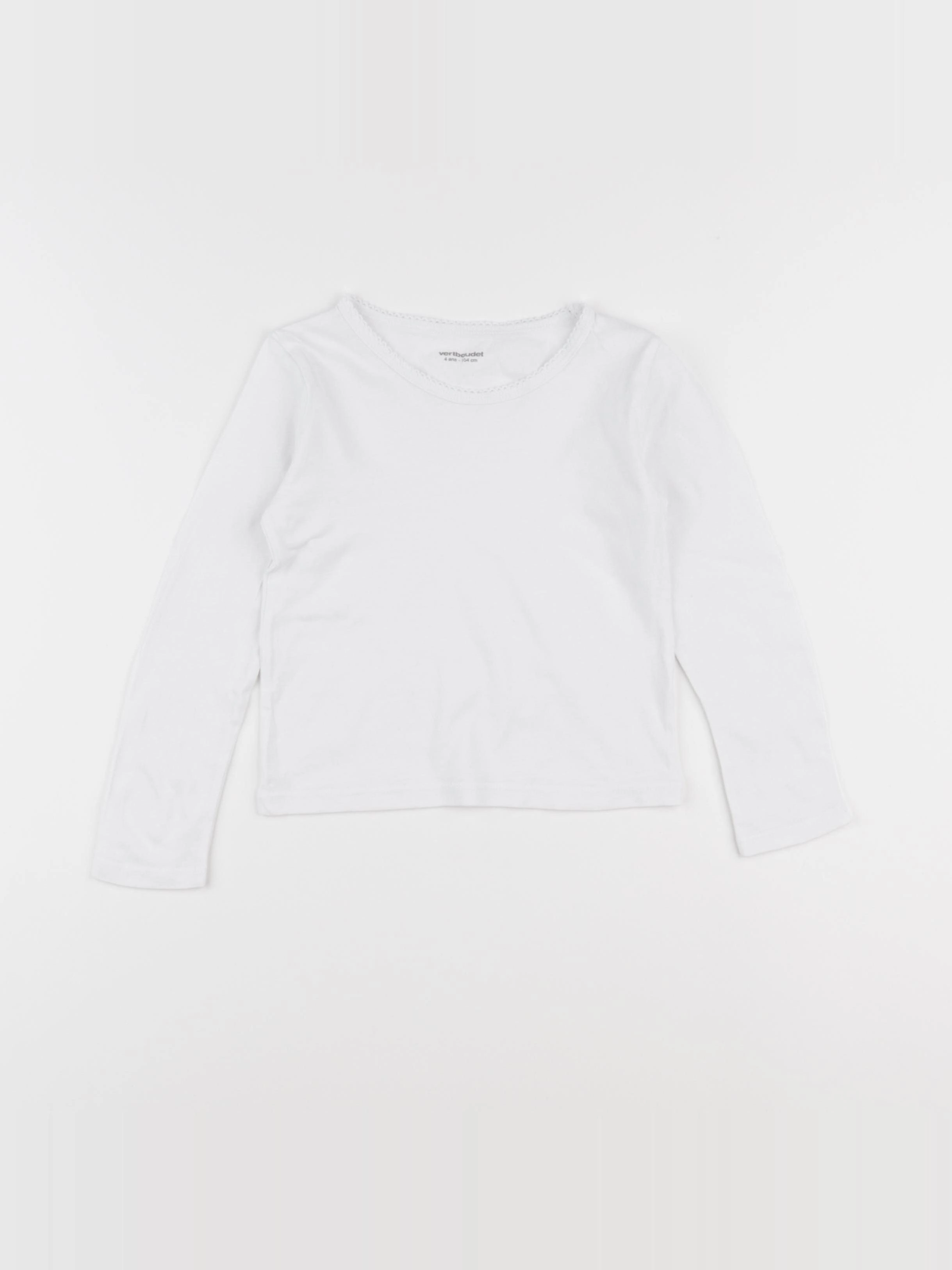Vertbaudet - maillot de corps blanc - 4 ans