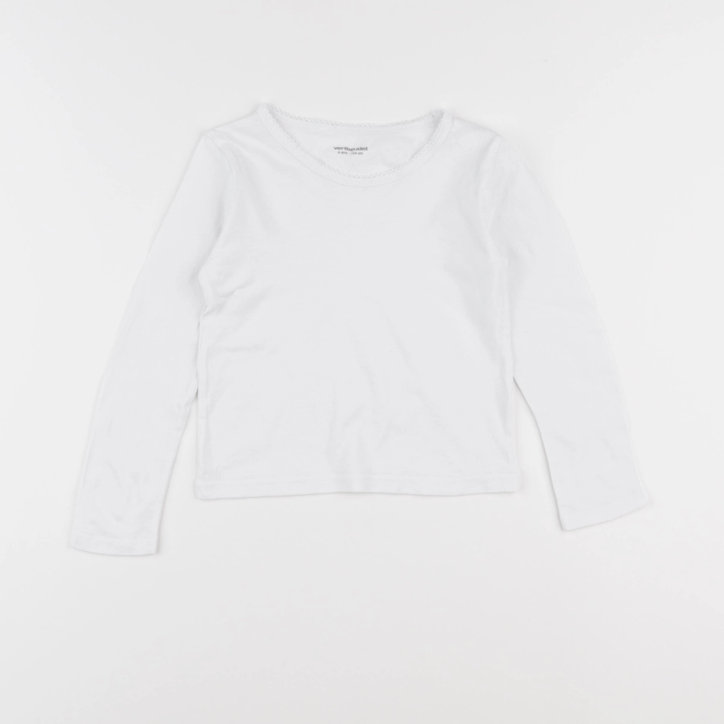 Vertbaudet - maillot de corps blanc - 4 ans