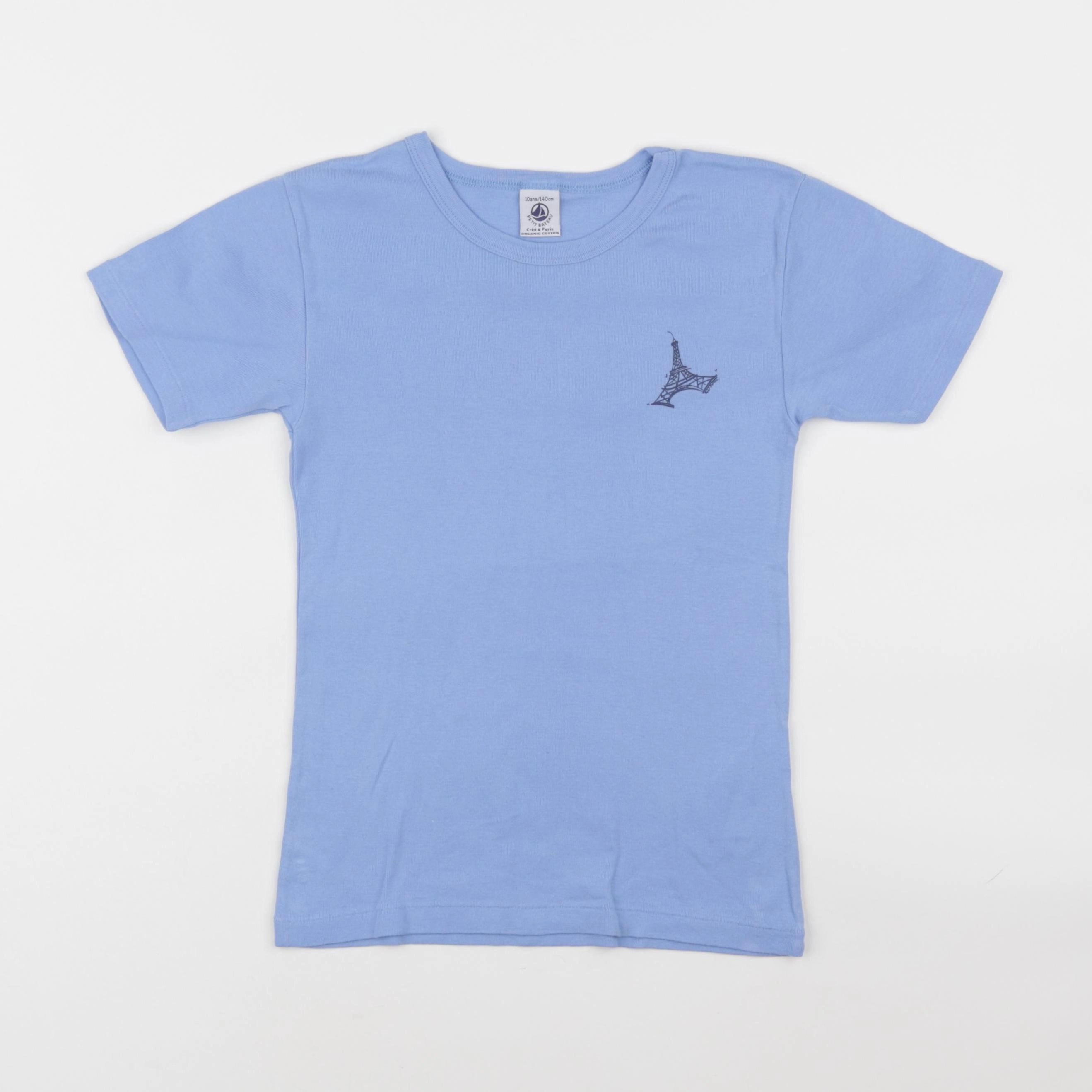 Petit Bateau - maillot de corps bleu - 10 ans