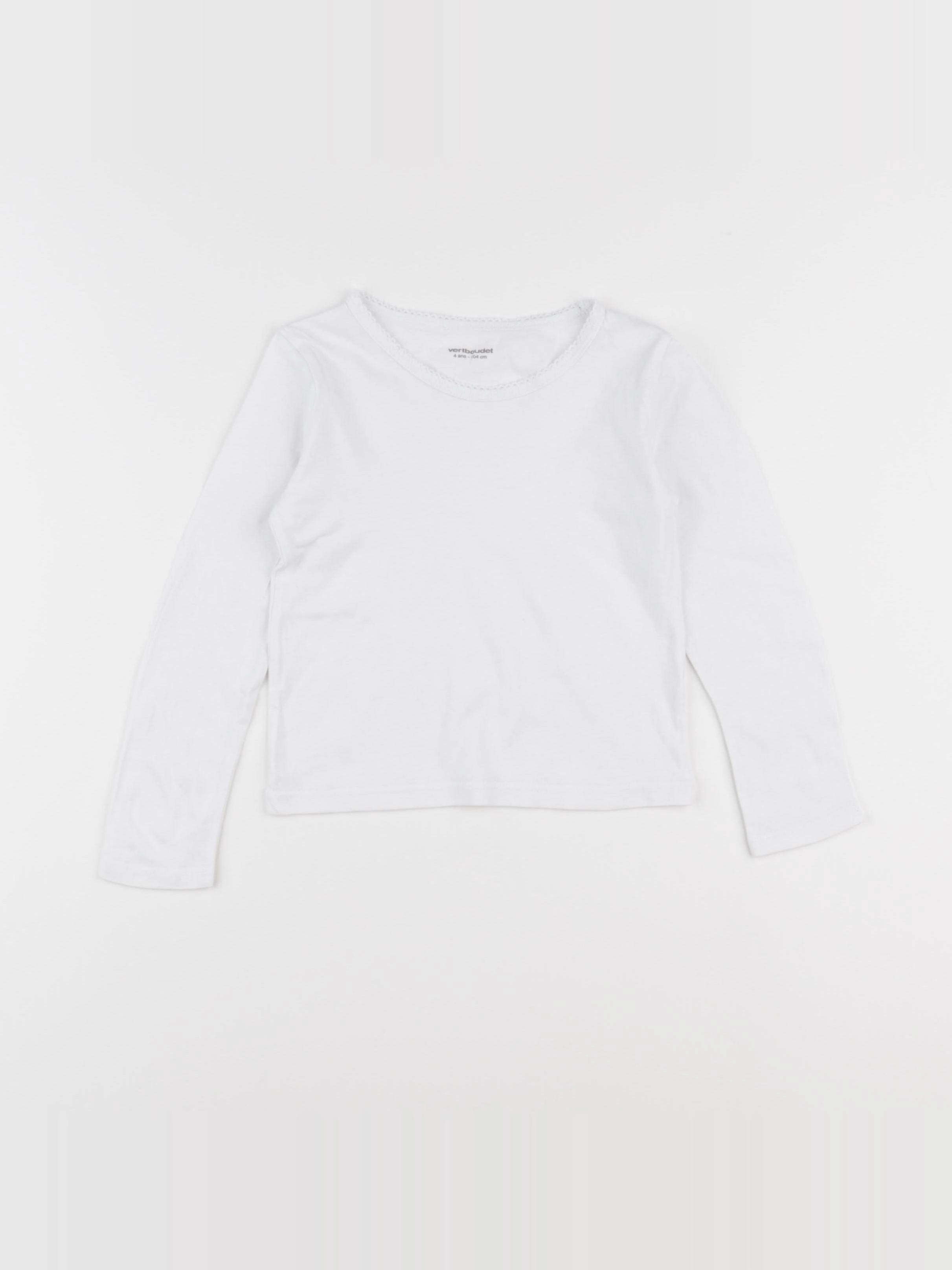Vertbaudet - maillot de corps blanc - 4 ans
