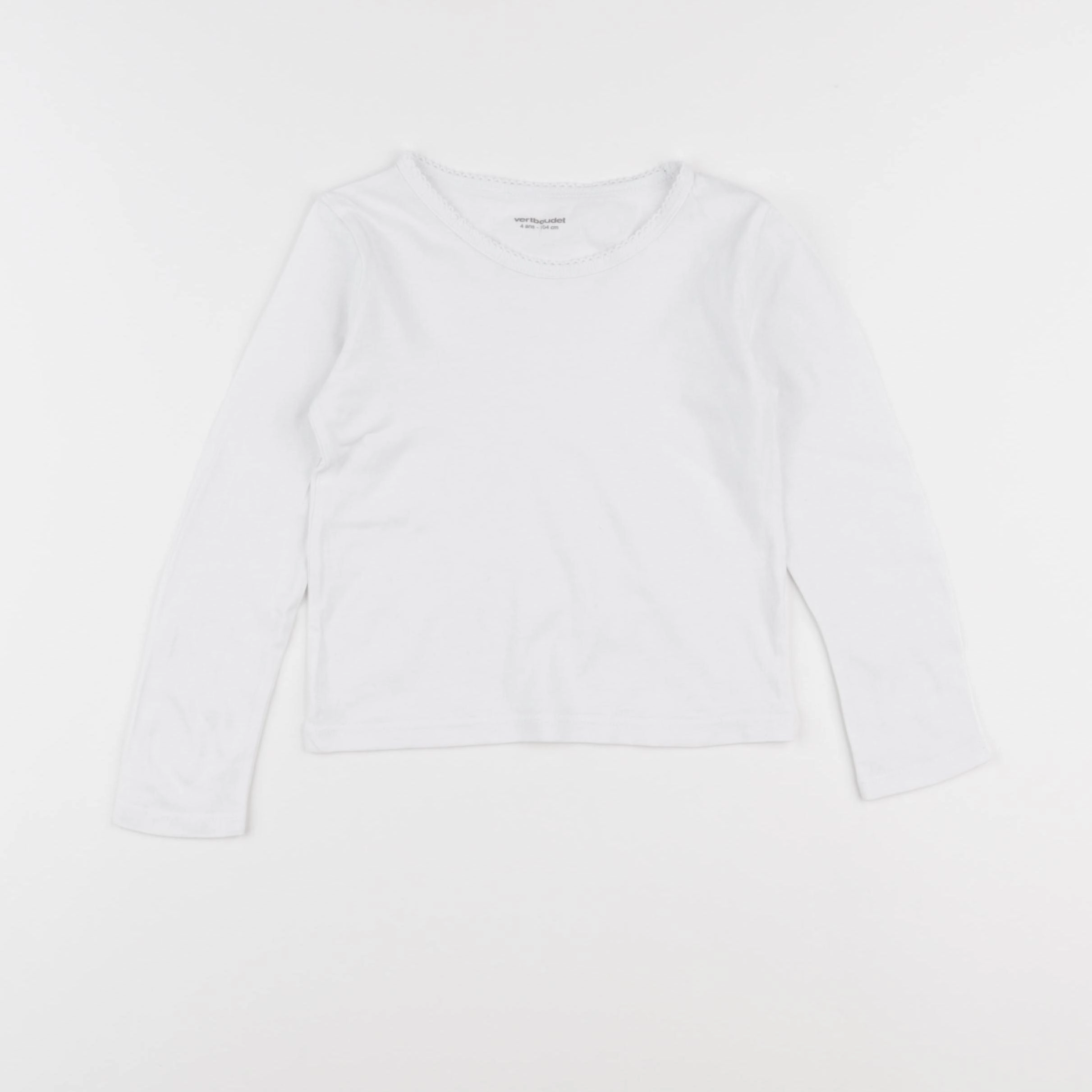 Vertbaudet - maillot de corps blanc - 4 ans
