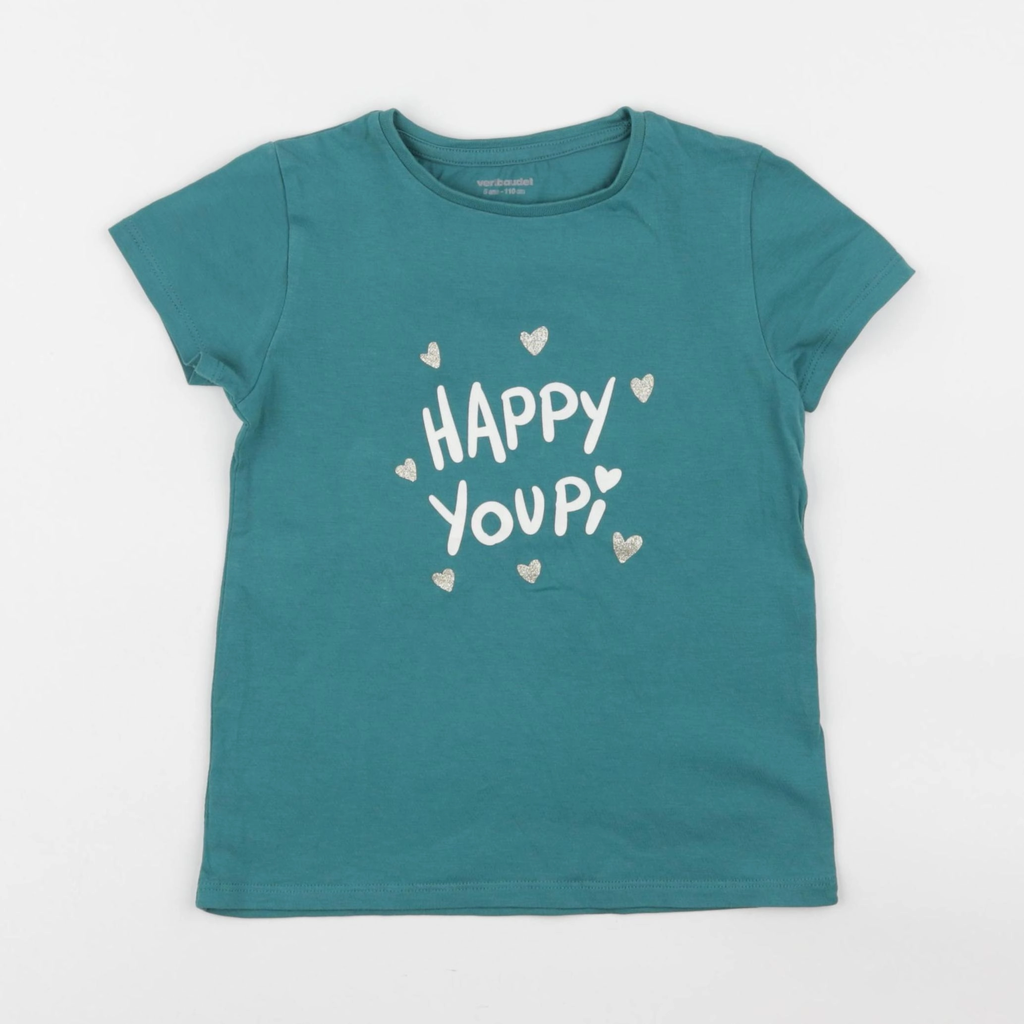 Vertbaudet - tee-shirt vert - 5 ans
