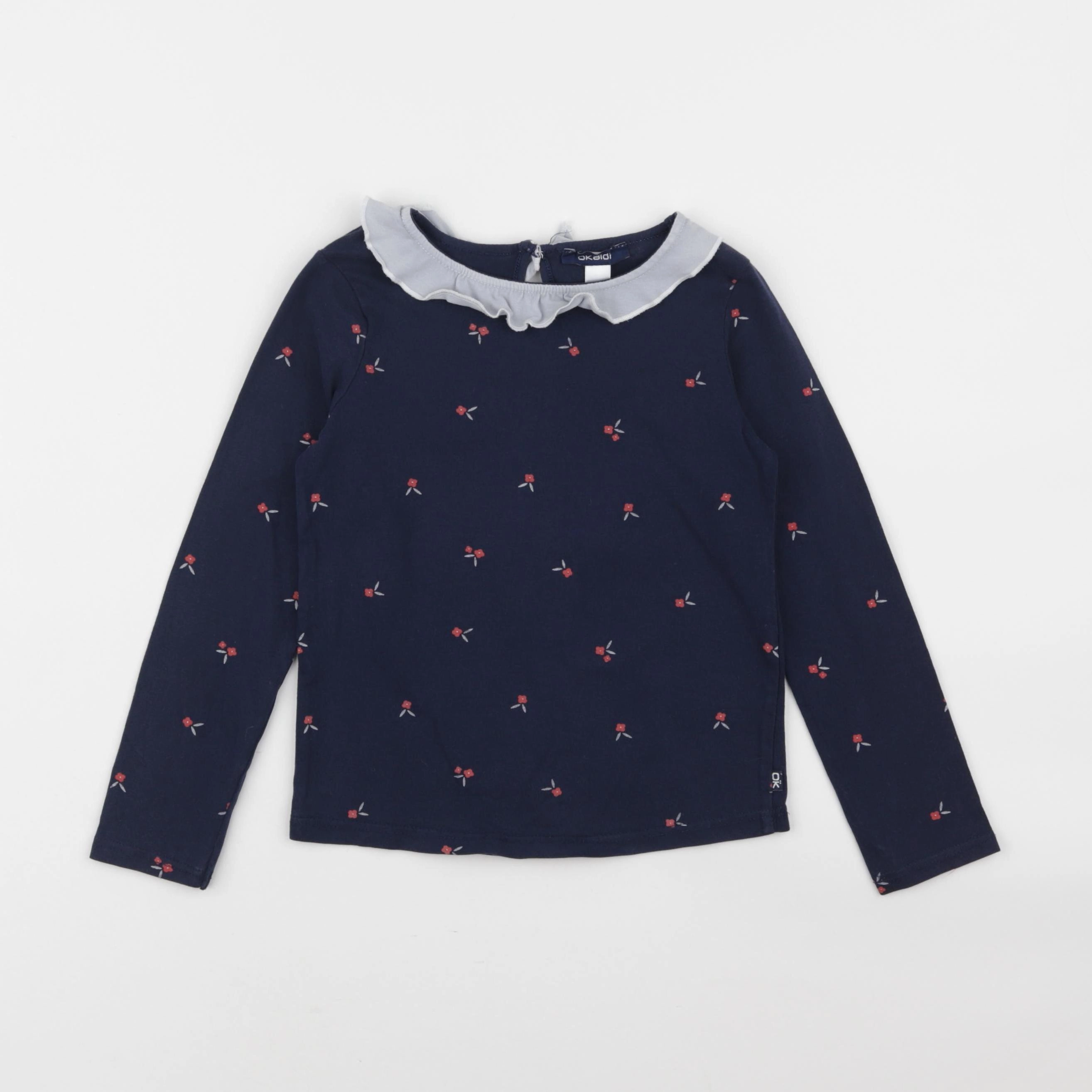 Okaidi - tee-shirt bleu - 5 ans