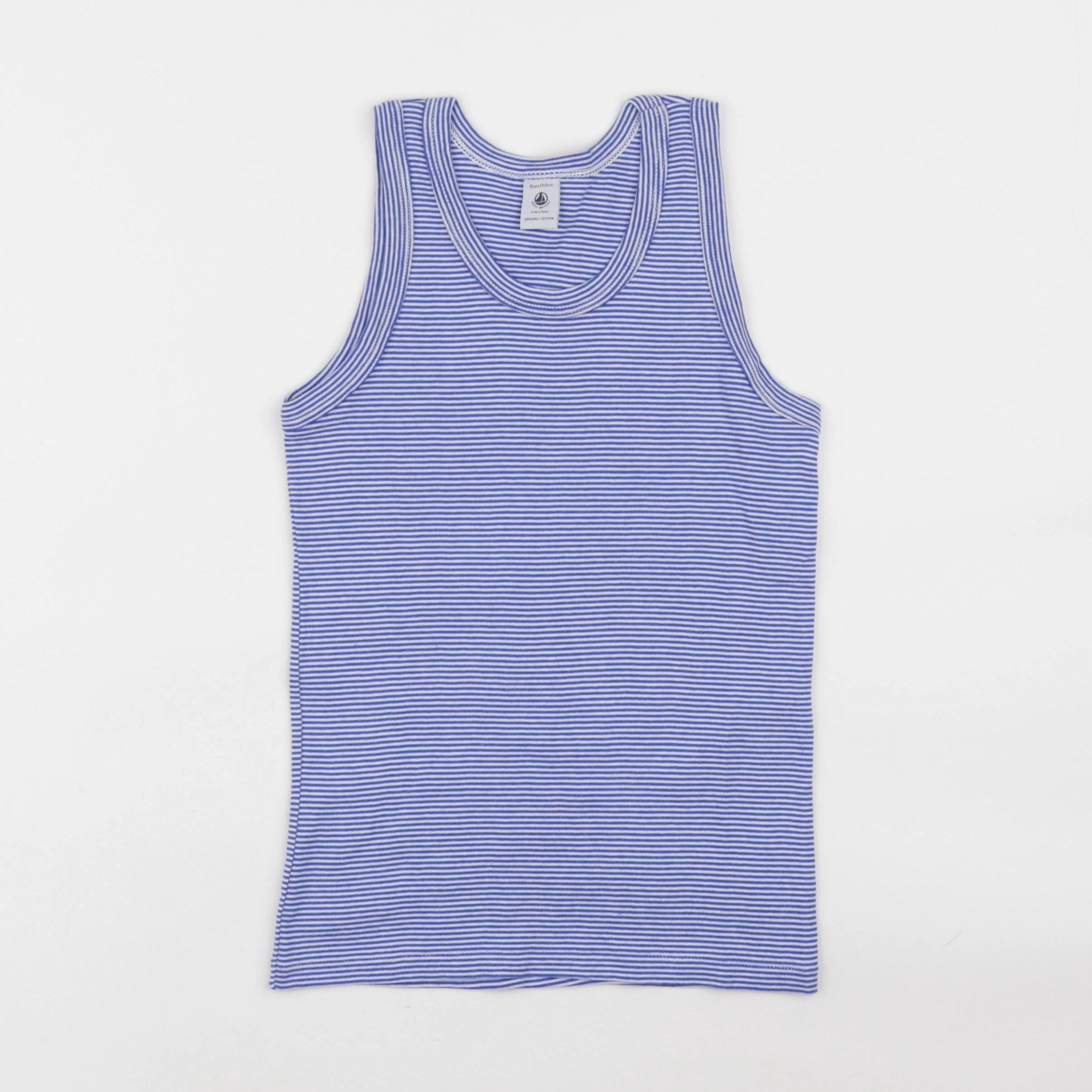 Petit Bateau - maillot de corps bleu - 10 ans