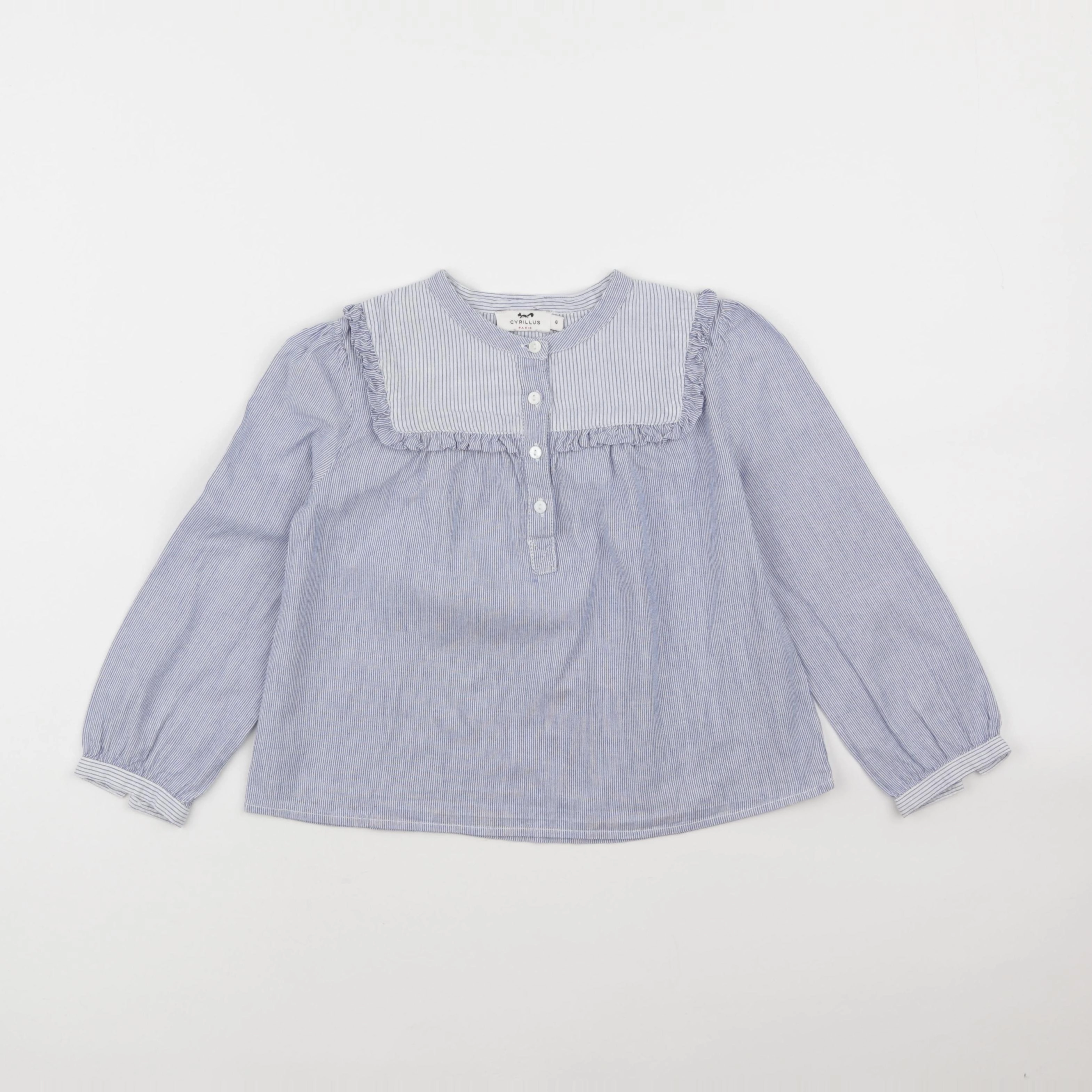 Cyrillus - blouse bleu - 6 ans