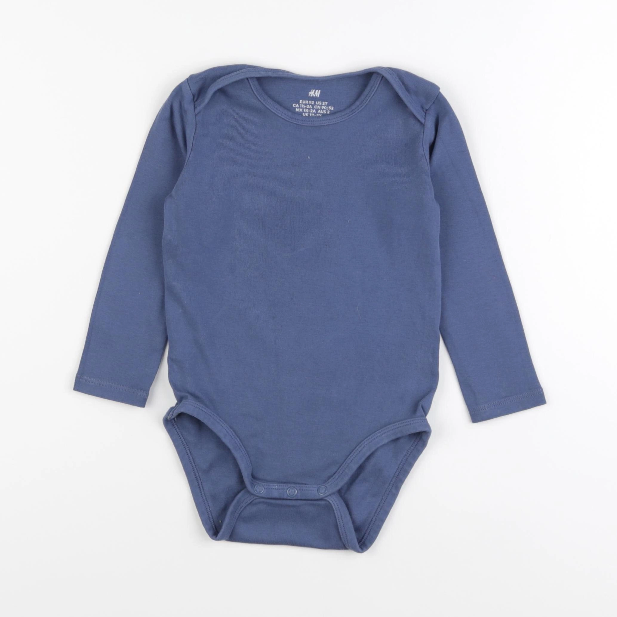 H&M - body bleu - 18 mois à 2 ans