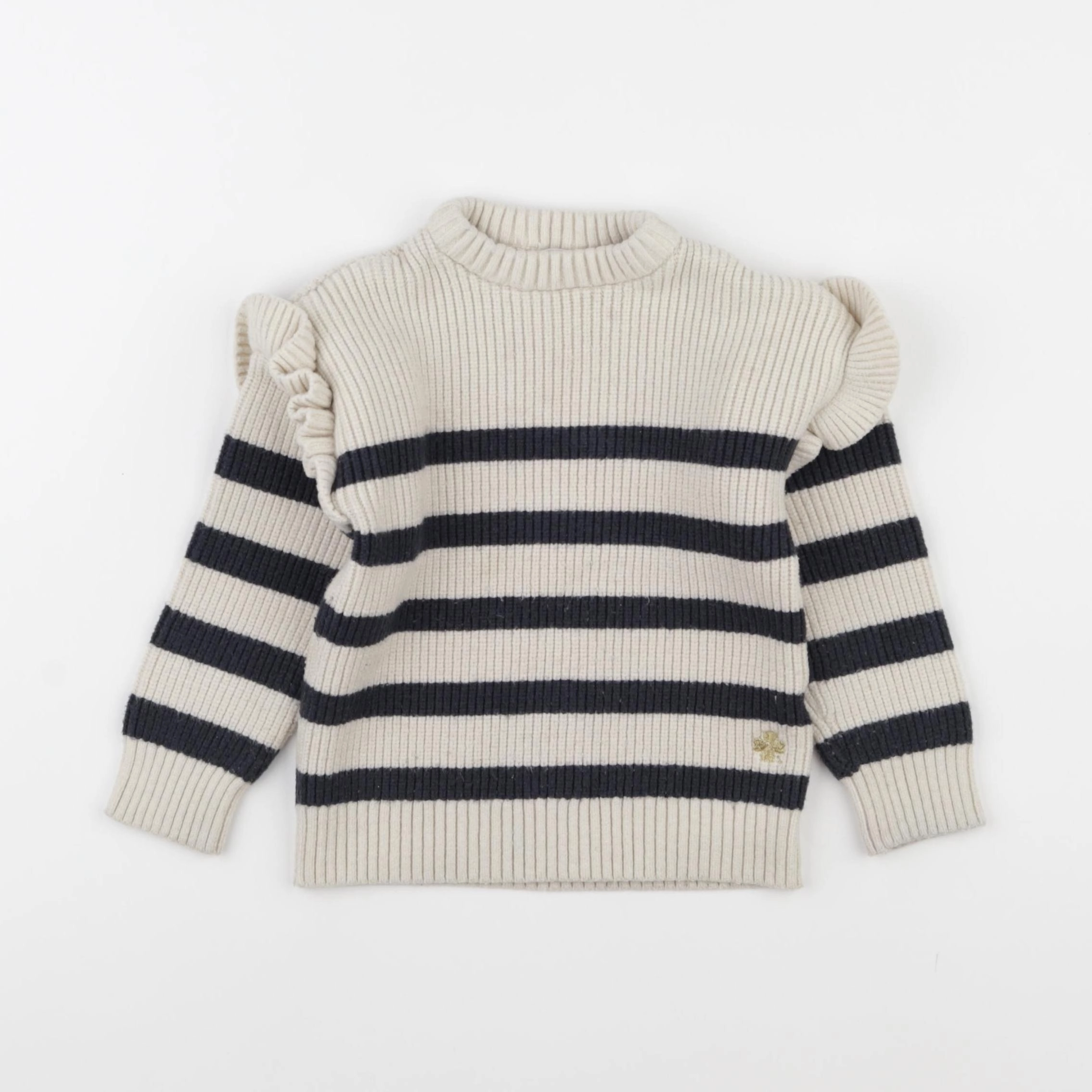 Vertbaudet - pull blanc - 4 ans