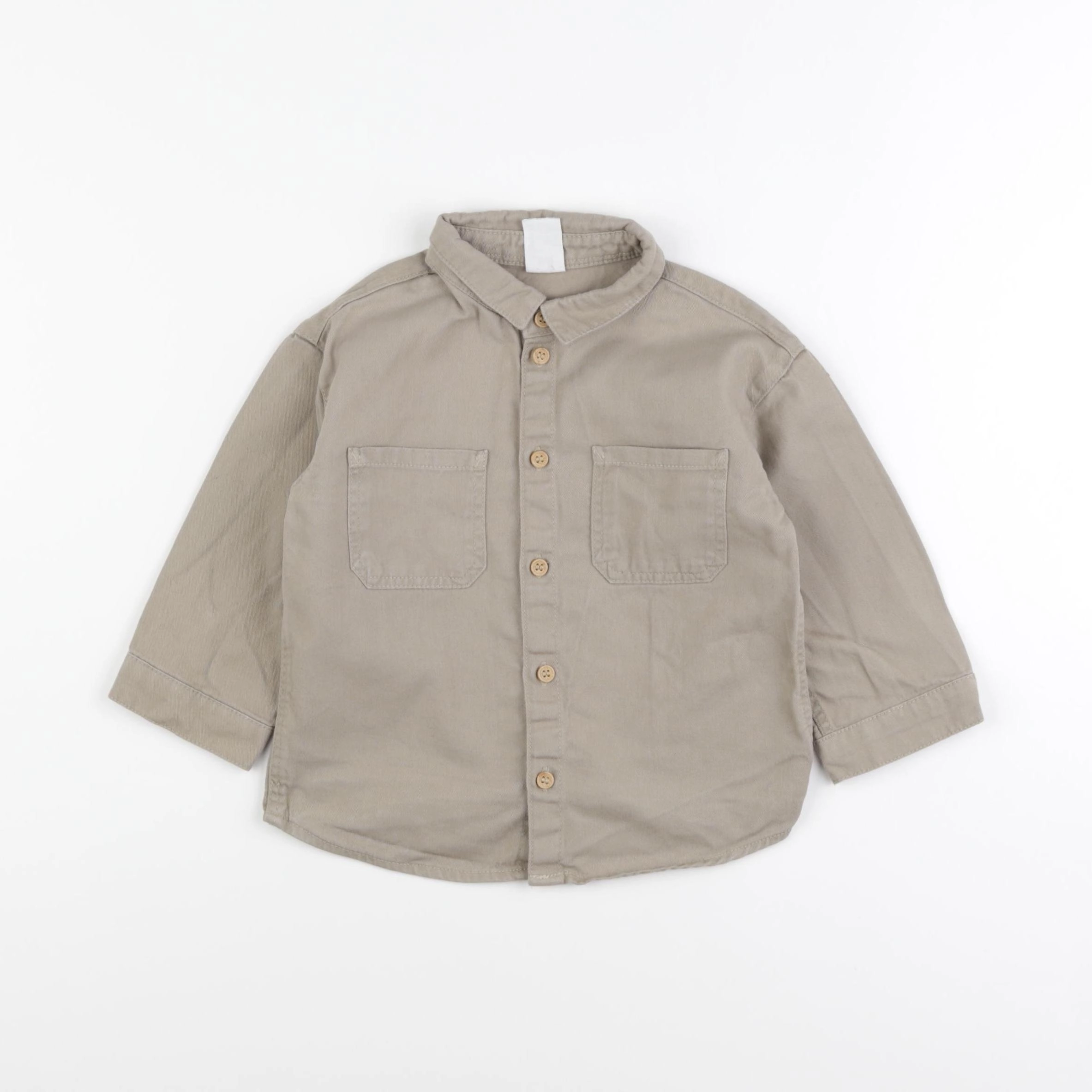 H&M - chemise vert - 12/18 mois