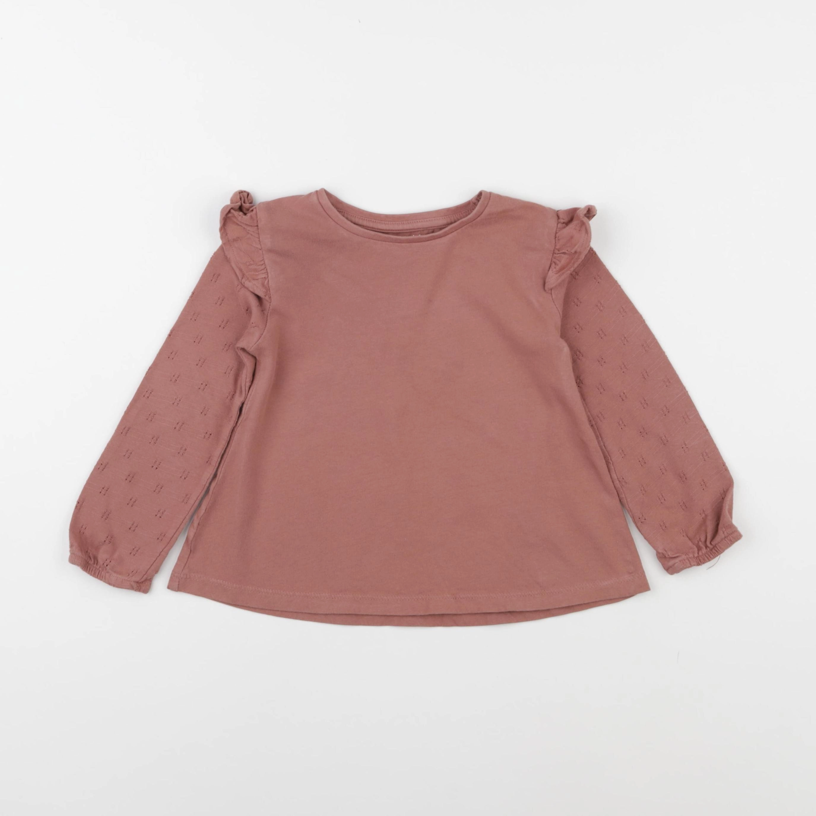 Vertbaudet - tee-shirt marron - 4 ans