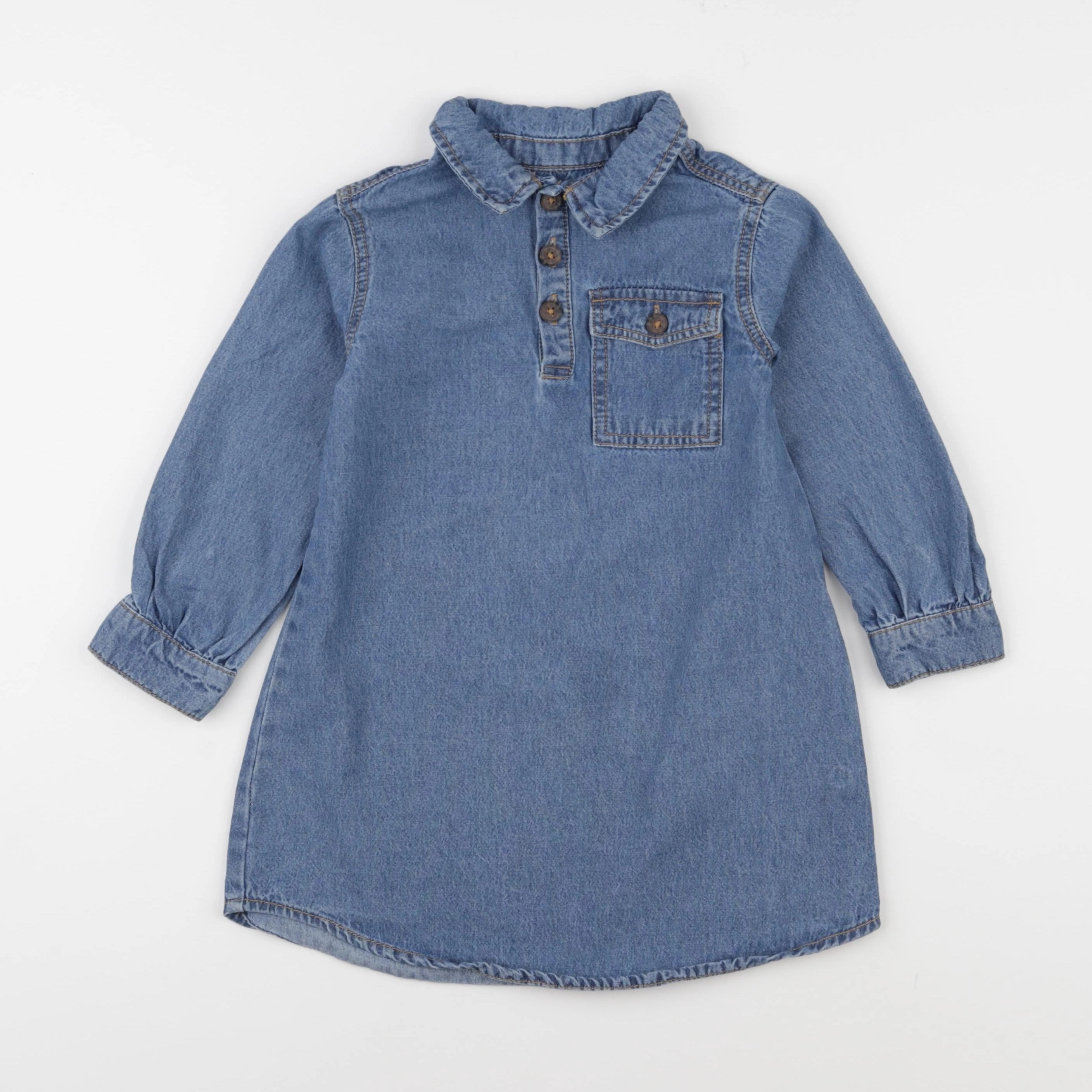 Vertbaudet - robe bleu - 4 ans